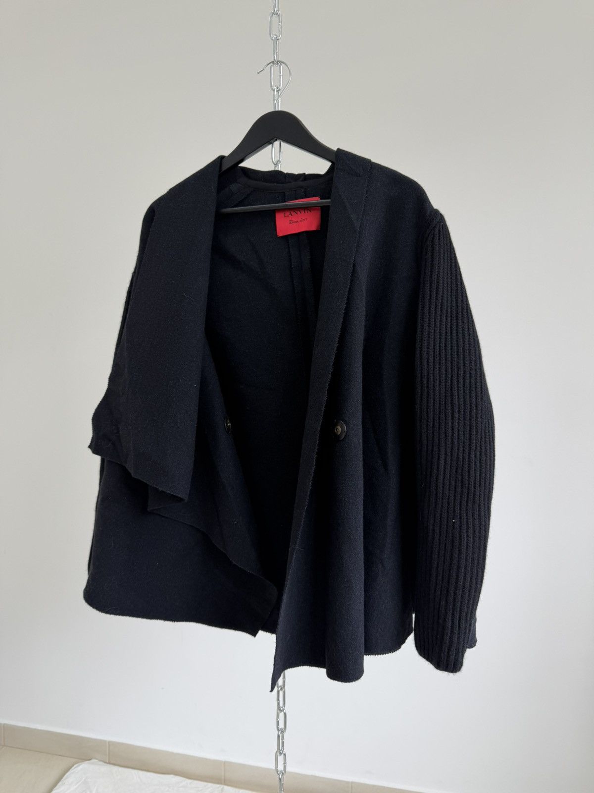 Lanvin Lanvin Hiver 2011 Wool Asymmetric Jacket Made in France Size M / US 6-8 / IT 42-44 - 8 Thumbnail