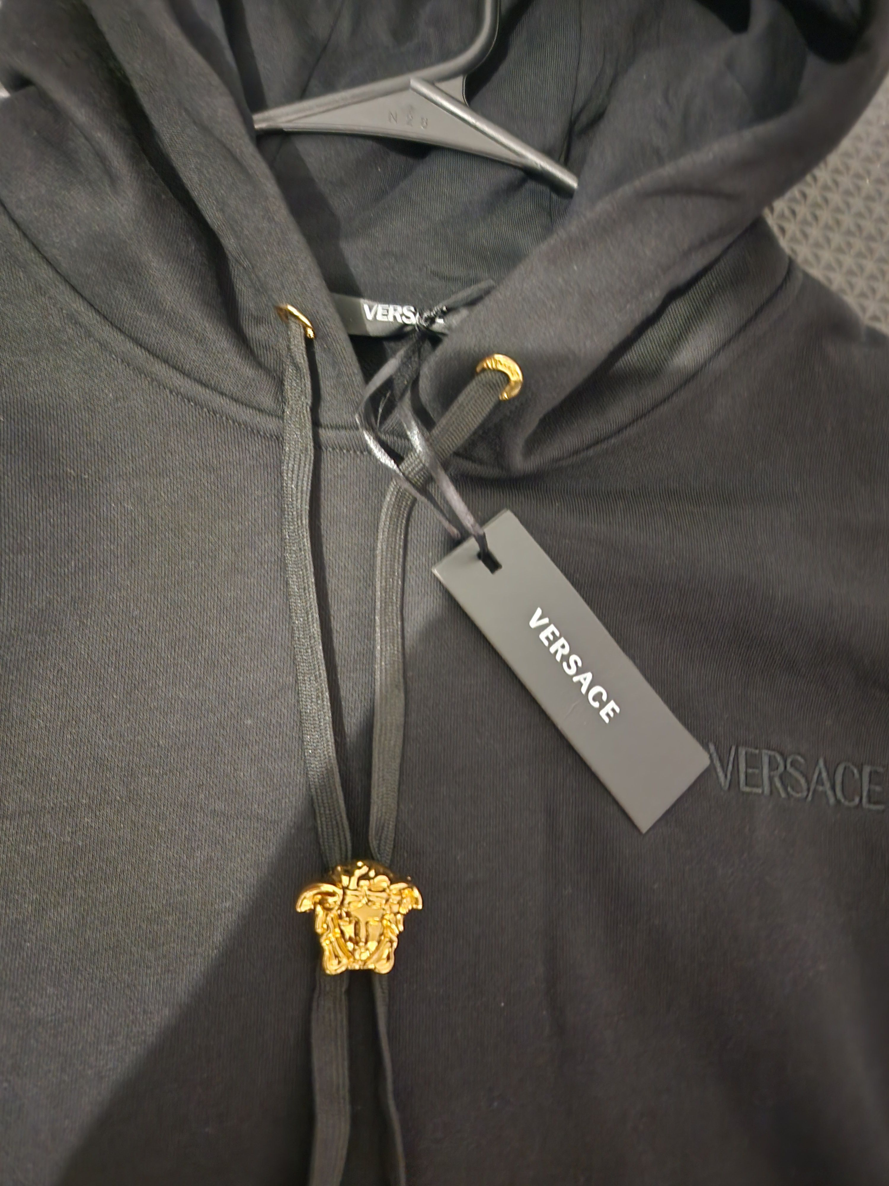 Versace Versace XL Embroidered Cotton-Jersey Hoodie $2000 RETAIL Size US XL / EU 56 / 4 - 2 Thumbnail