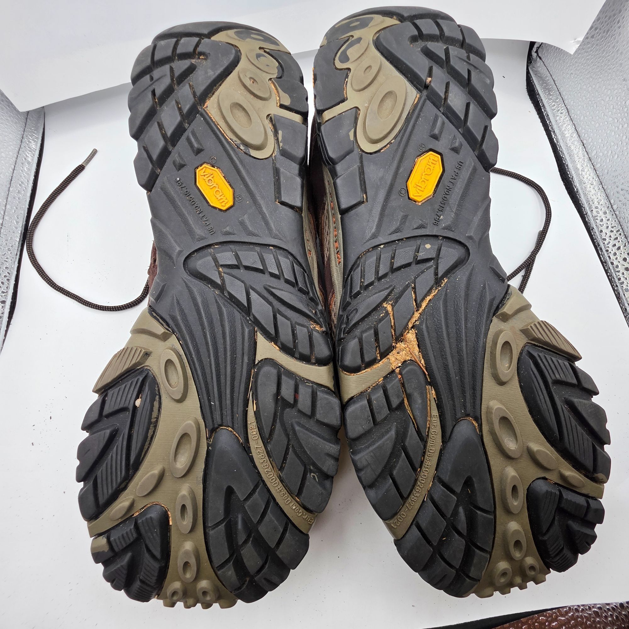 Merrell Merrell Moab Mens Size 15 Brown Hiking Shoes Gore-Tex Vibram Size US 15 / EU 48 - 8 Thumbnail
