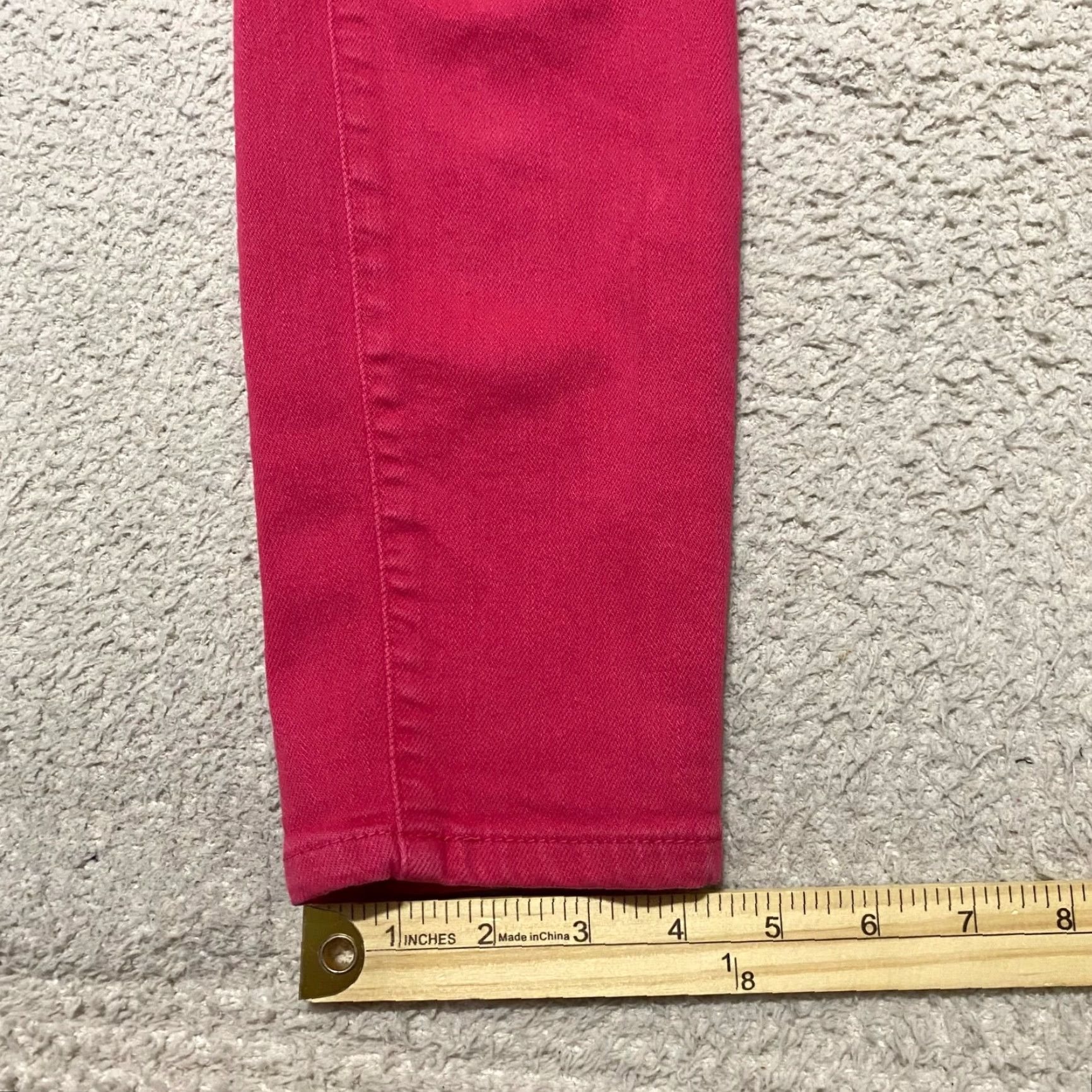 Vintage Pilcro Jeans Womens Pink Denim Mid Skinny 28 Dark Wash 5-Pocket Regular Inseam 27 Size 28" / US 6 / IT 42 - 2 Thumbnail