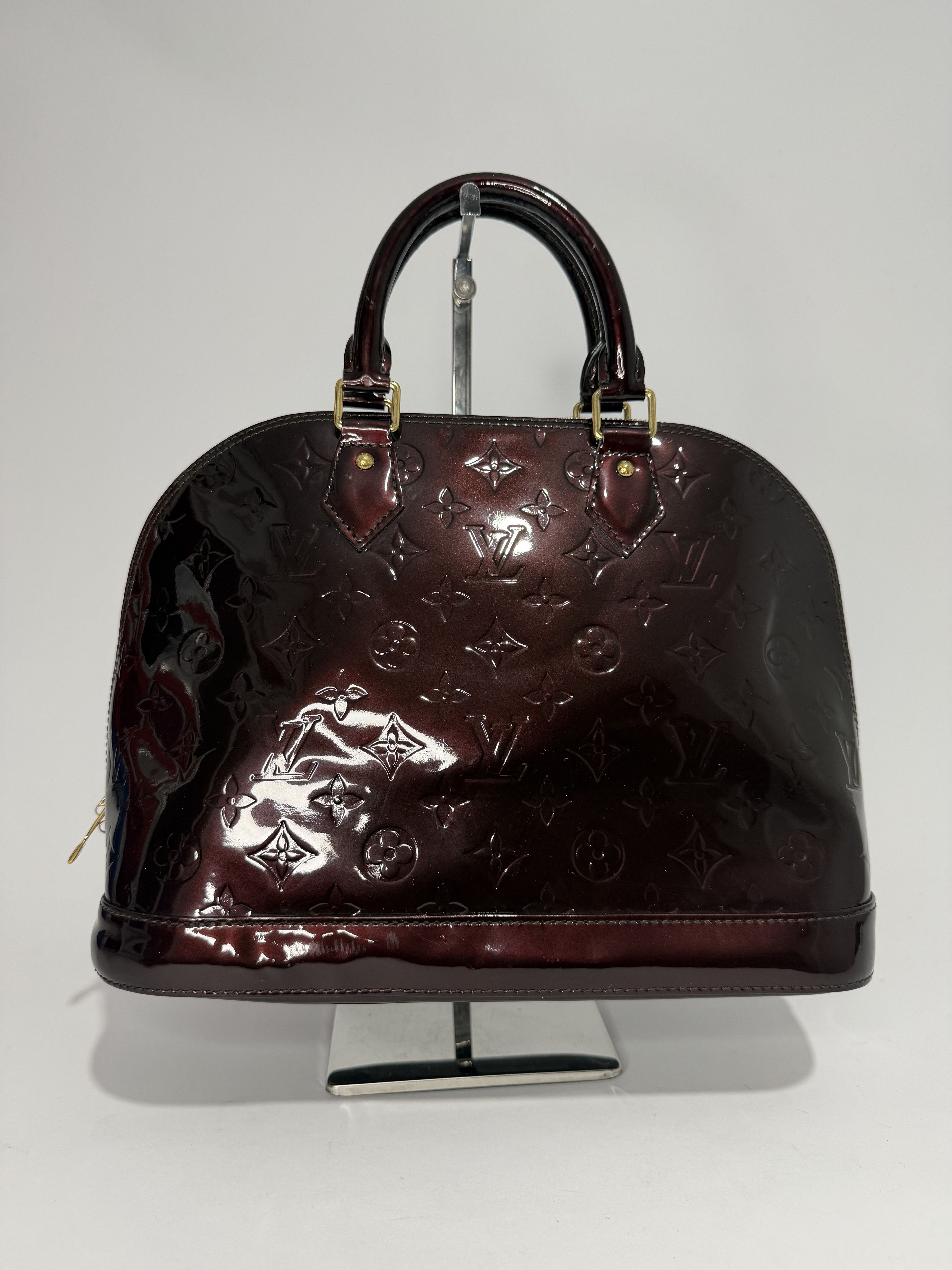 Louis Vuitton Louis Vuitton Amarante Monogram Vernis Alma PM Bag Size ONE SIZE - 2 Thumbnail