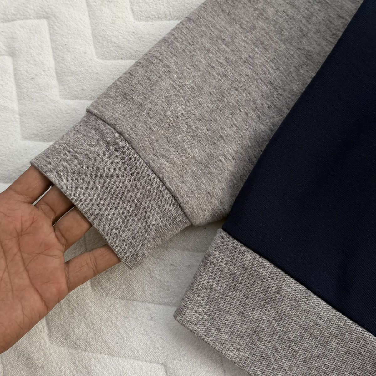 Polo Ralph Lauren Polo Ralph Lauren RL-67 Hoodie Grey Navy Colorblock Big Logo Size US XL / EU 56 / 4 - 12 Thumbnail