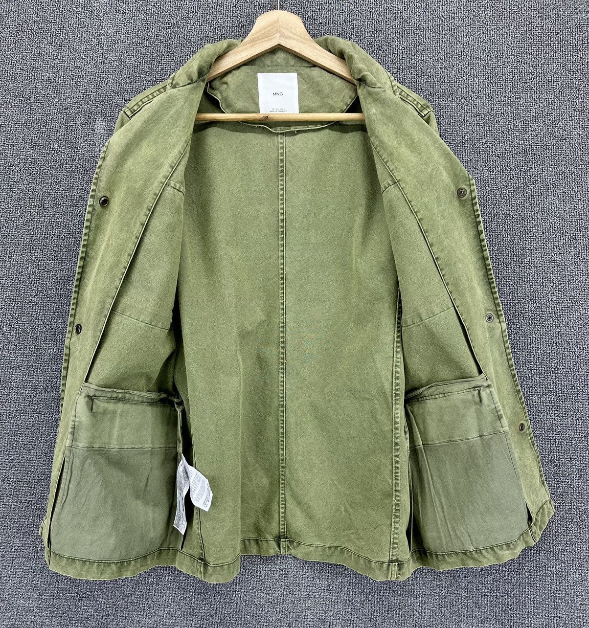 Mango Vintage MNG Military Army Olive Green Jacket Size US S / EU 44-46 / 1 - 6 Thumbnail