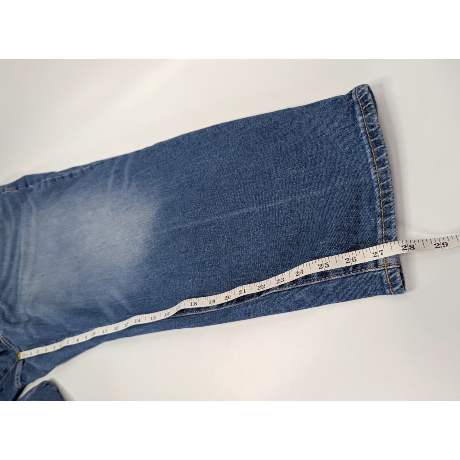 Old Navy Old Navy Jeans Womens 24 OG Straight Blue Mid Rise Ankle 99% Cotton Stretch 1% Spandex/Elastane Regular Size 24 Men/Women? Size 42" / US 20 - 4 Thumbnail
