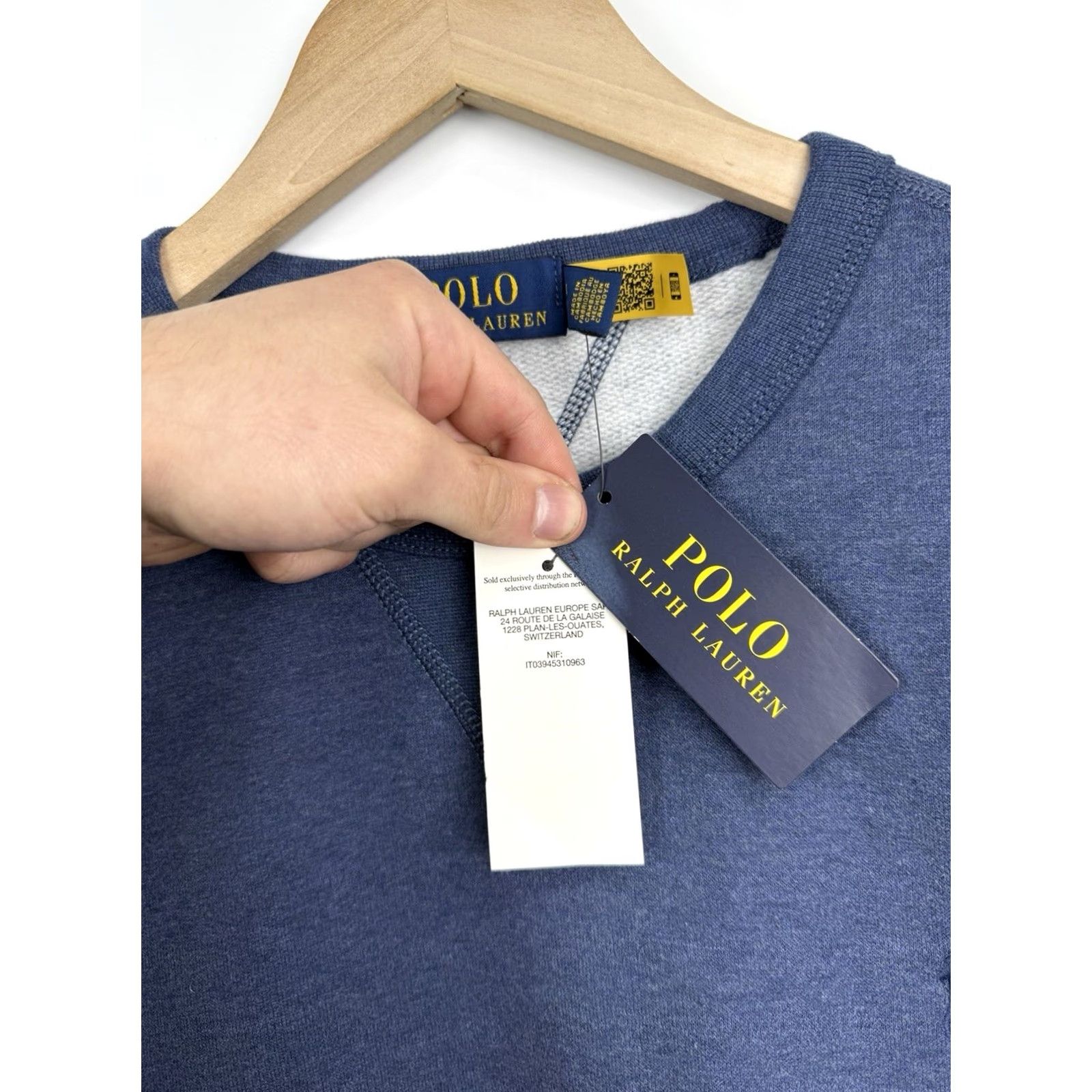 Polo Ralph Lauren VINTAGE Polo Ralph Lauren Sweatshirt Crewneck Pullover NWT Size L Blue Mens Size US L / EU 52-54 / 3 - 5 Thumbnail