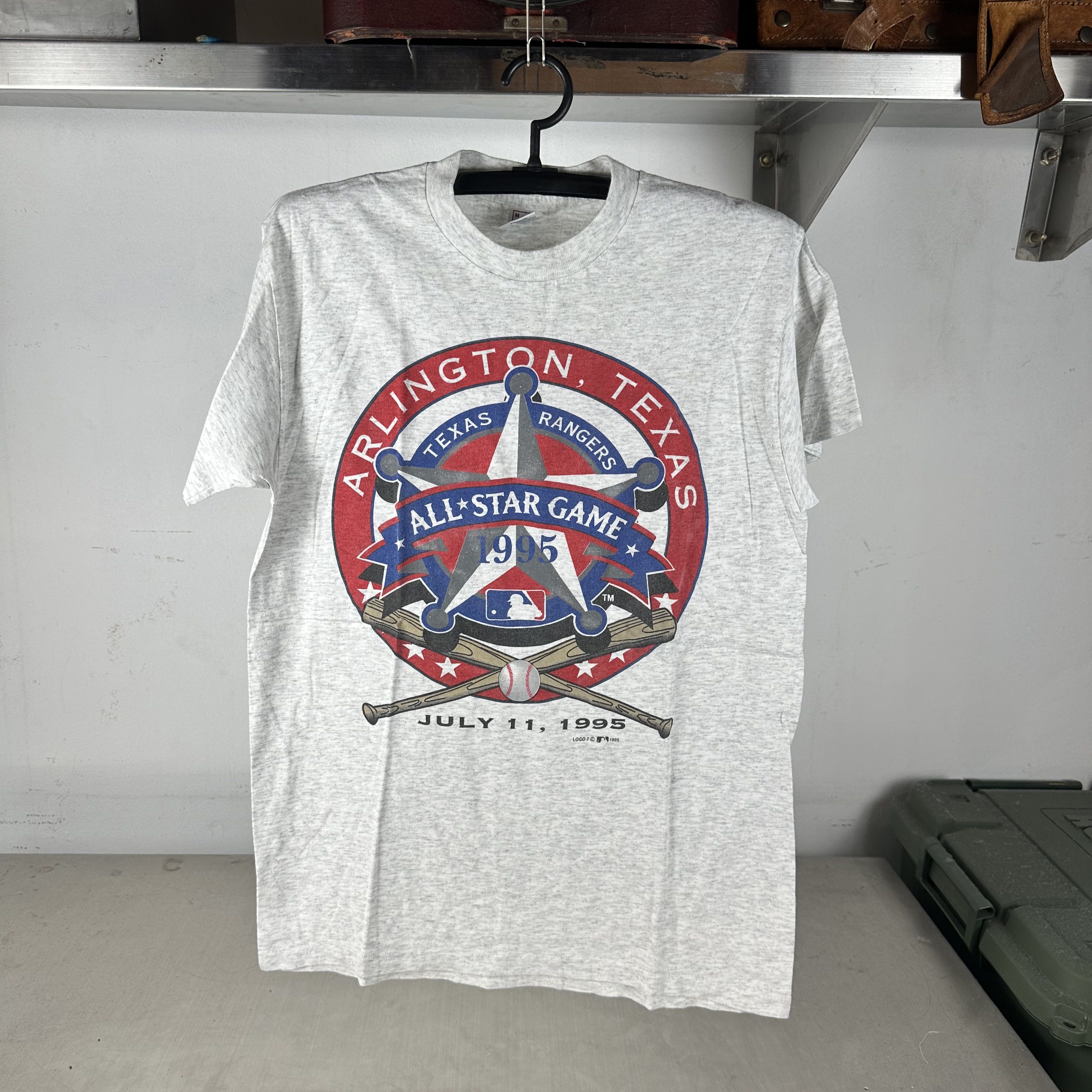 Vintage 1995 Texas Rangers MLB Baseball All-Star Game T-Shirt Size US M / EU 48-50 / 2 - 1 Thumbnail