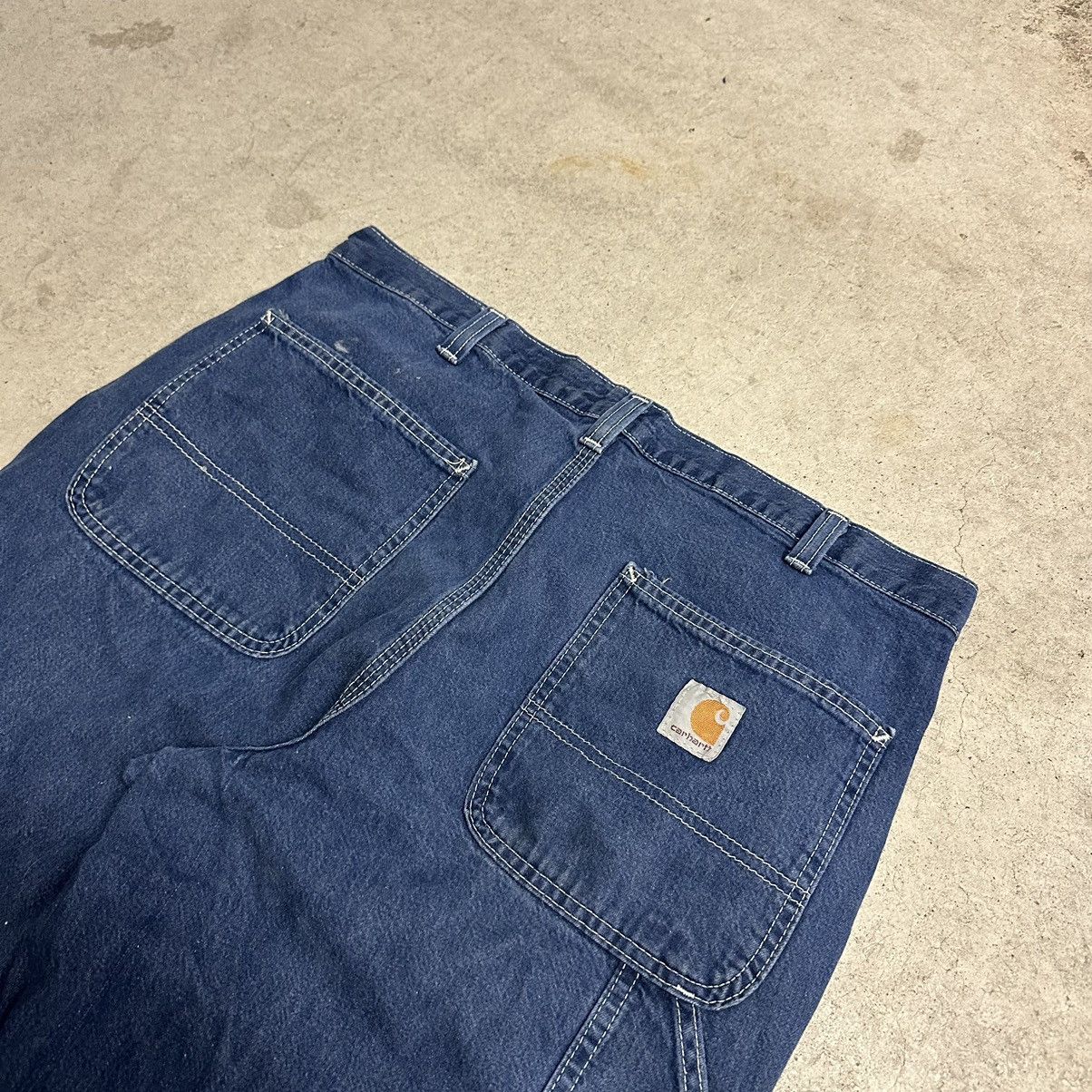 Carhartt × Carhartt Wip × Vintage Vintage Carhartt Denim Carpenter Pants Size US 34 / EU 50 - 1 Thumbnail