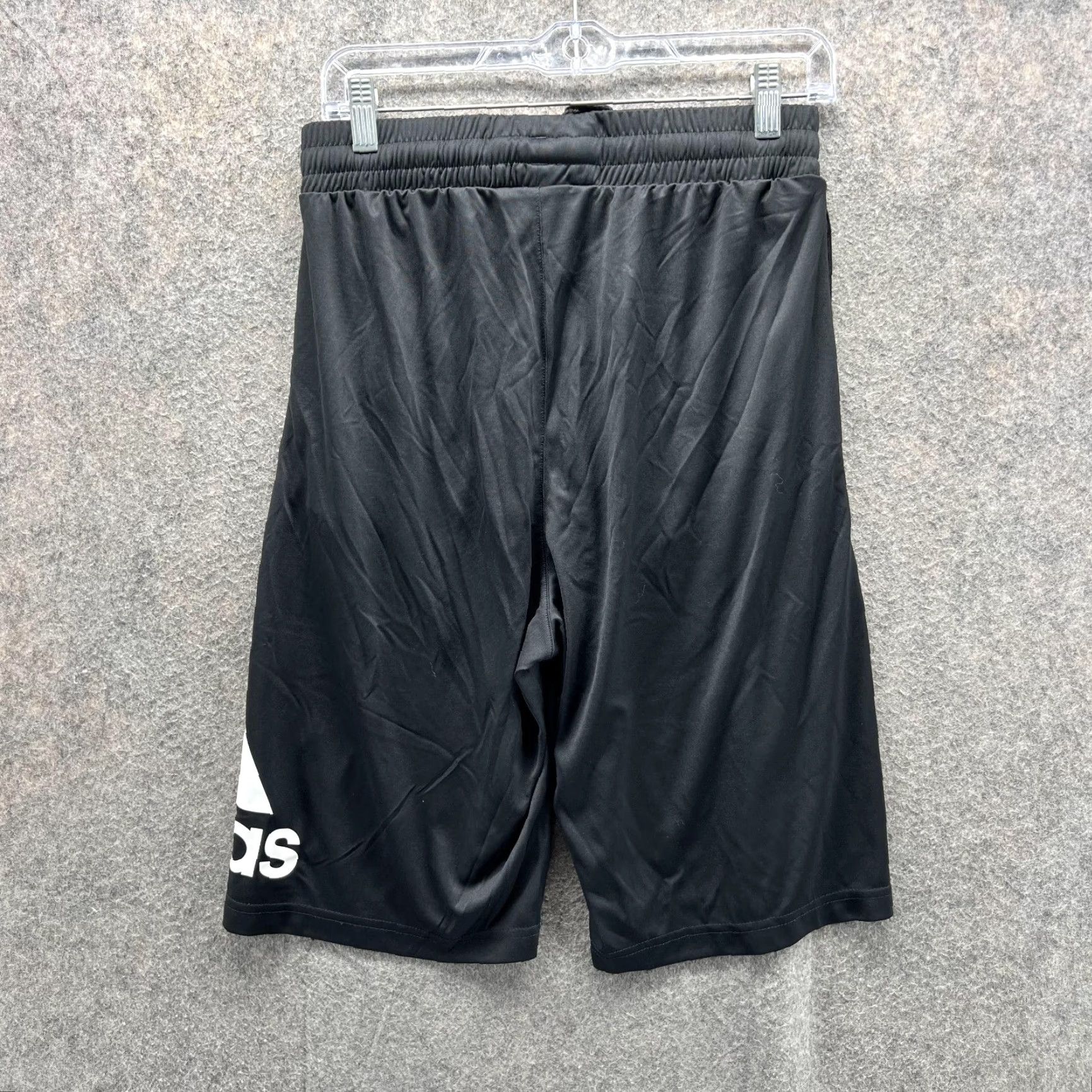 Adidas Adidas Shorts Men Medium Adult Black Athletic Basketball Trefoil Gym Fleece Drawstring Elastic Waist 9in Inseam Regular Readability Size US 31 - 4 Thumbnail