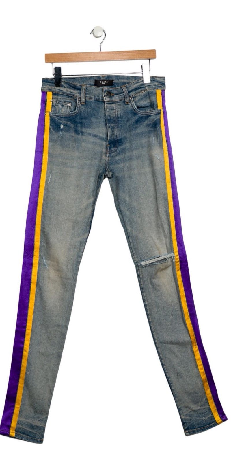 Amiri Amir lakers stripe track jeans Size US 34 / EU 50 - 1 Thumbnail