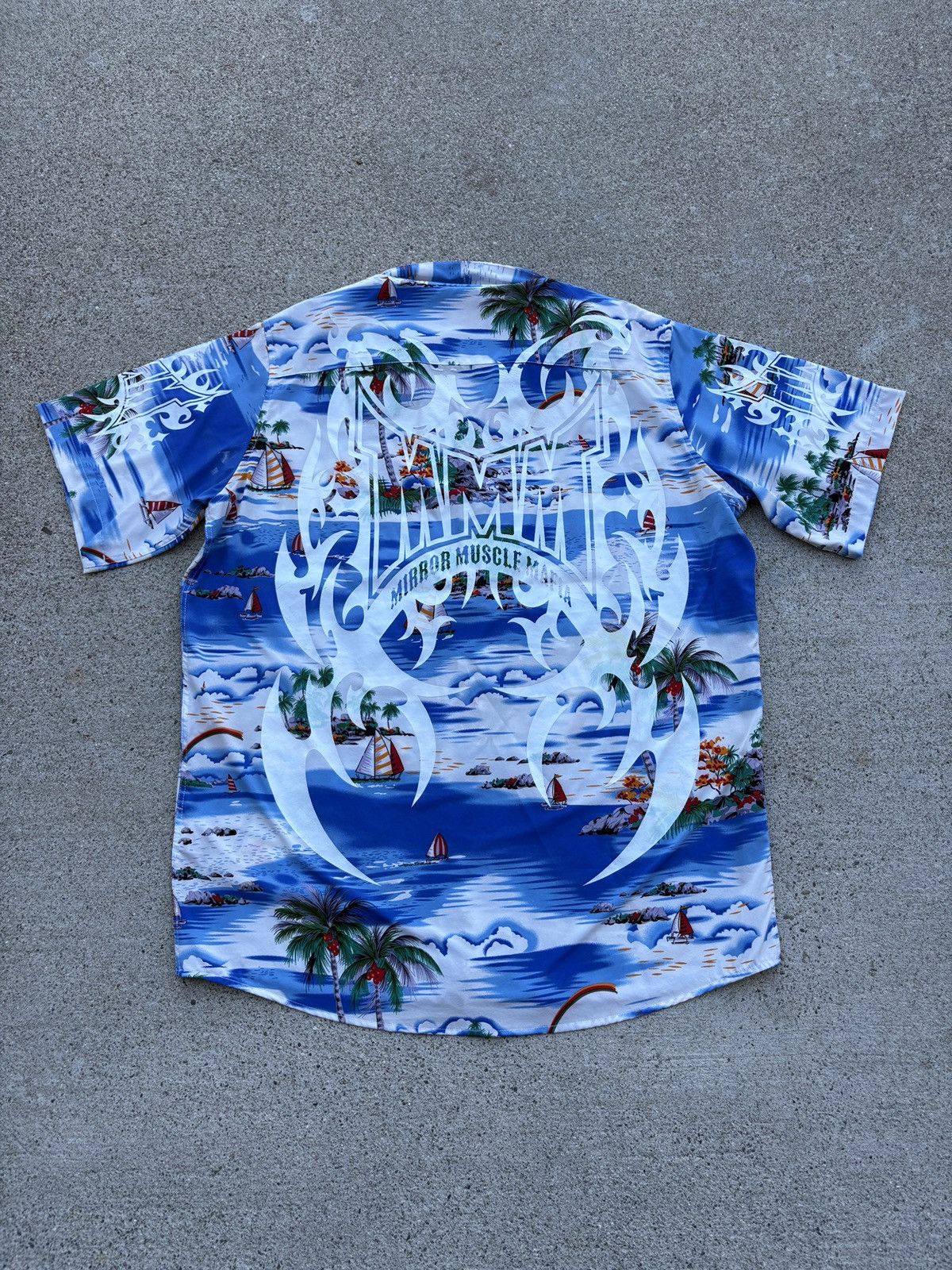Warren Lotas 2024 Warren Lotas “Mirror Muscle Mafia” Button-Up Size L Size US L / EU 52-54 / 3 - 2 Thumbnail