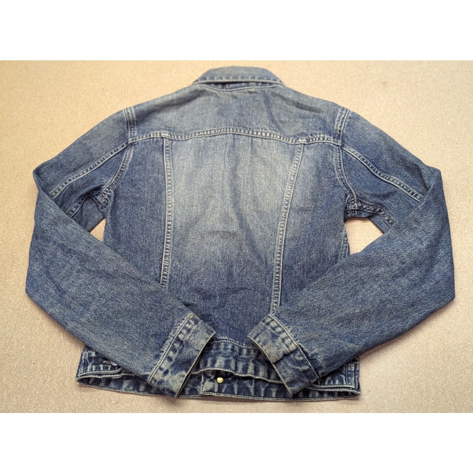Diesel Diesel Jacket Denim Size M Dark Wash Distressed Pockets Womens Vintage Style Biker Jacket Size M / US 6-8 / IT 42-44 - 2 Thumbnail