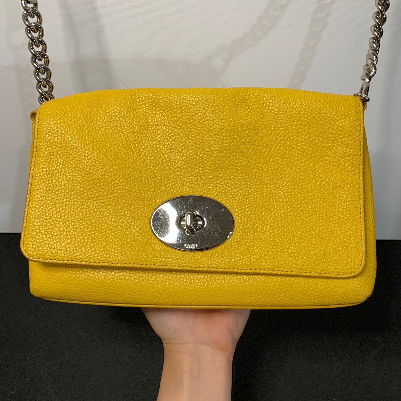 Coach Coach Crosstown Crossbody Bag. With Chain Detail & Turnlock Size ONE SIZE - 2 Thumbnail