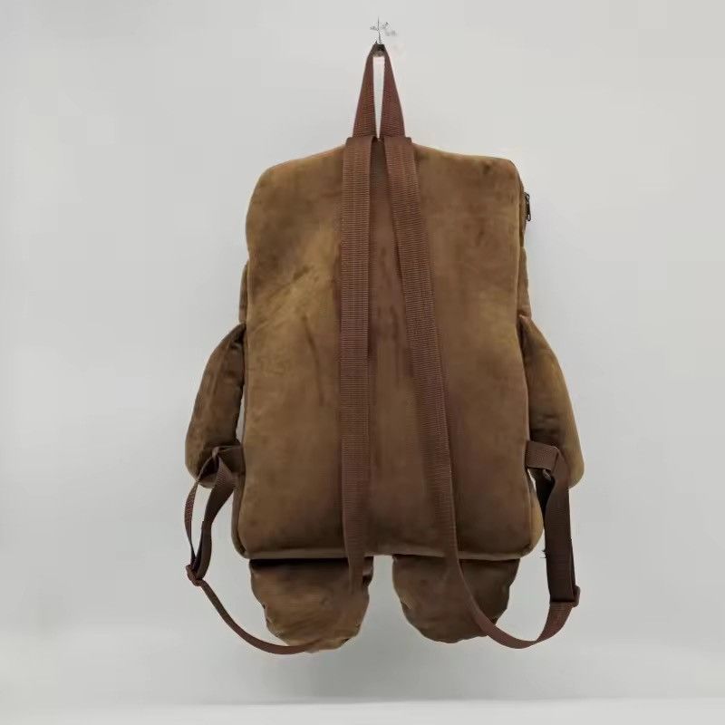 Japanese Brand Harajuku Brown Stuffed Plush Backpack Size ONE SIZE - 2 Thumbnail