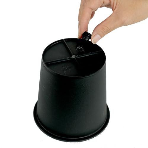 Designer × Homemade 6.3" Round Nursery Plant Pot - Garden Plastic Pots with Drai Size US L / EU 52-54 / 3 - 3 Thumbnail