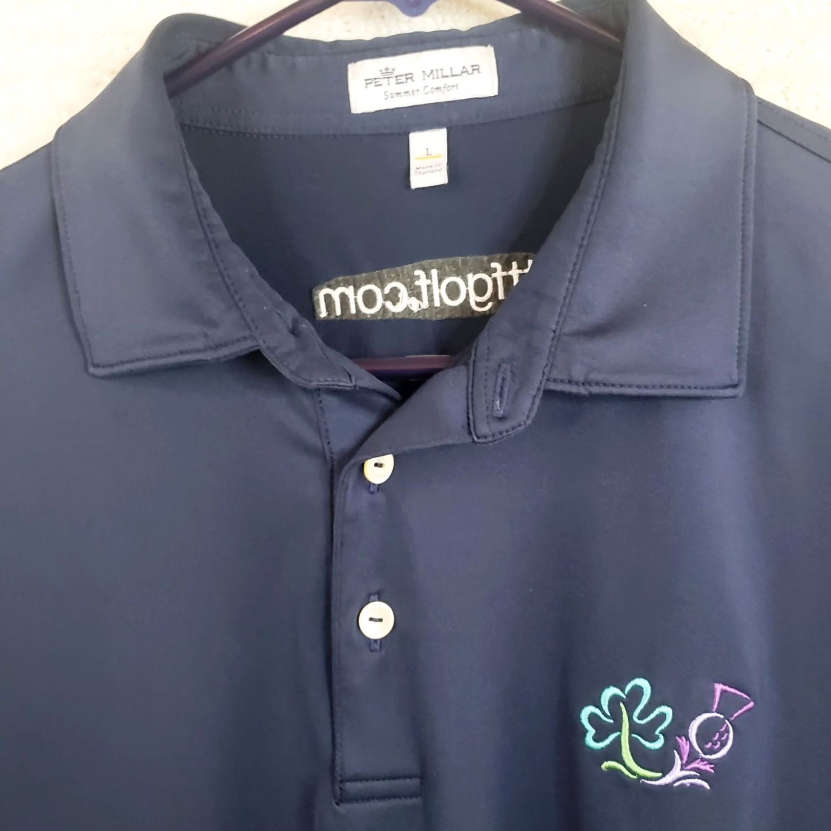 Peter Millar Peter Millar Polo Shirt Mens L Blue Short Sleeve Summer Comfort Golf Size US L / EU 52-54 / 3 - 5 Thumbnail