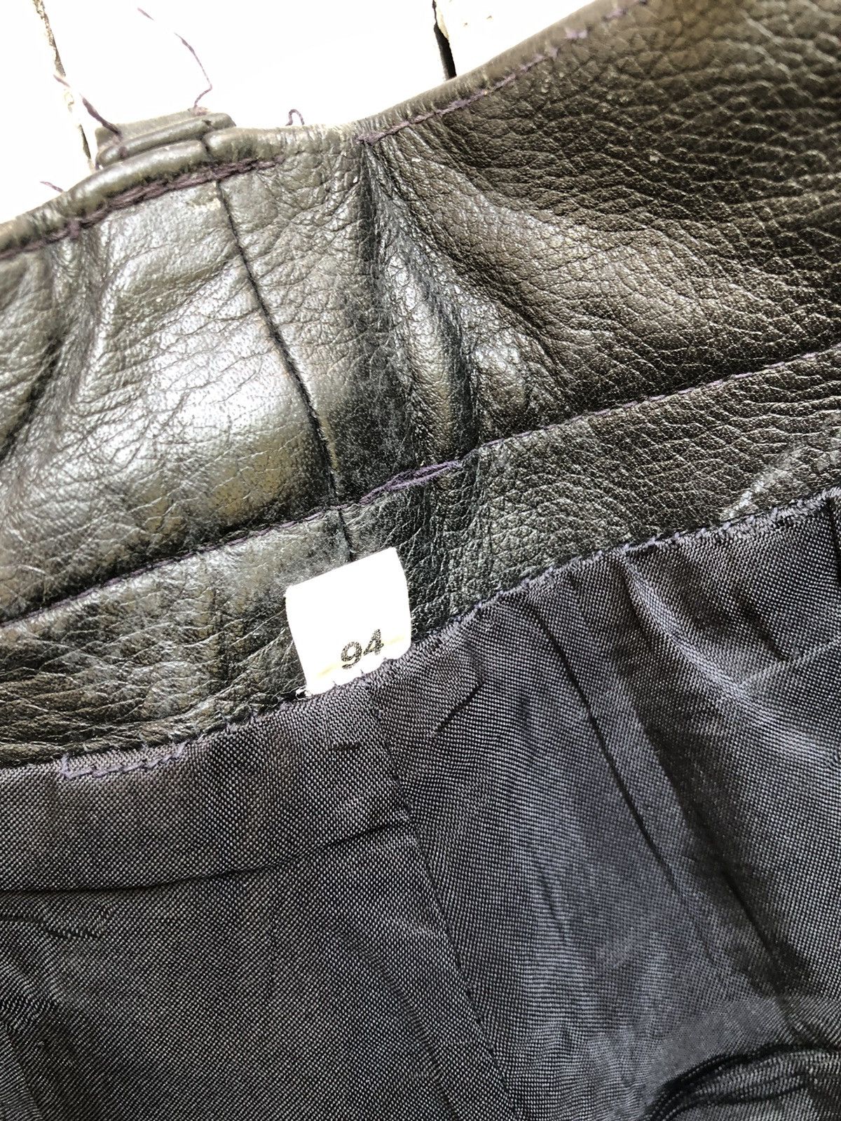 Genuine Leather Southern Men Wear Lace Up Leather String Biker Pant Size US 32 / EU 48 - 11 Thumbnail