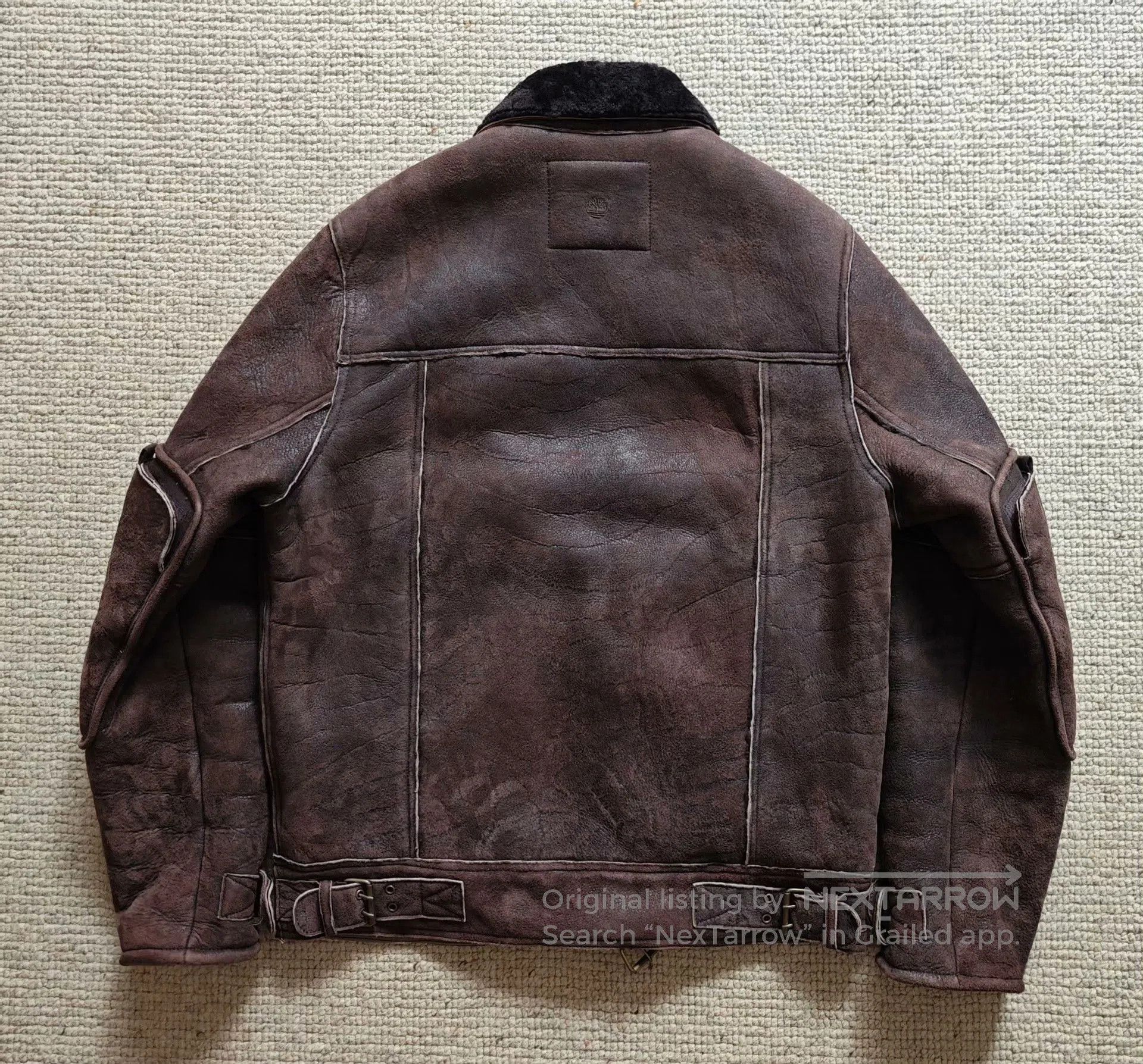 Timberland Timberland Motorcycle Shearling Leather Jacket. Size US M / EU 48-50 / 2 - 3 Thumbnail