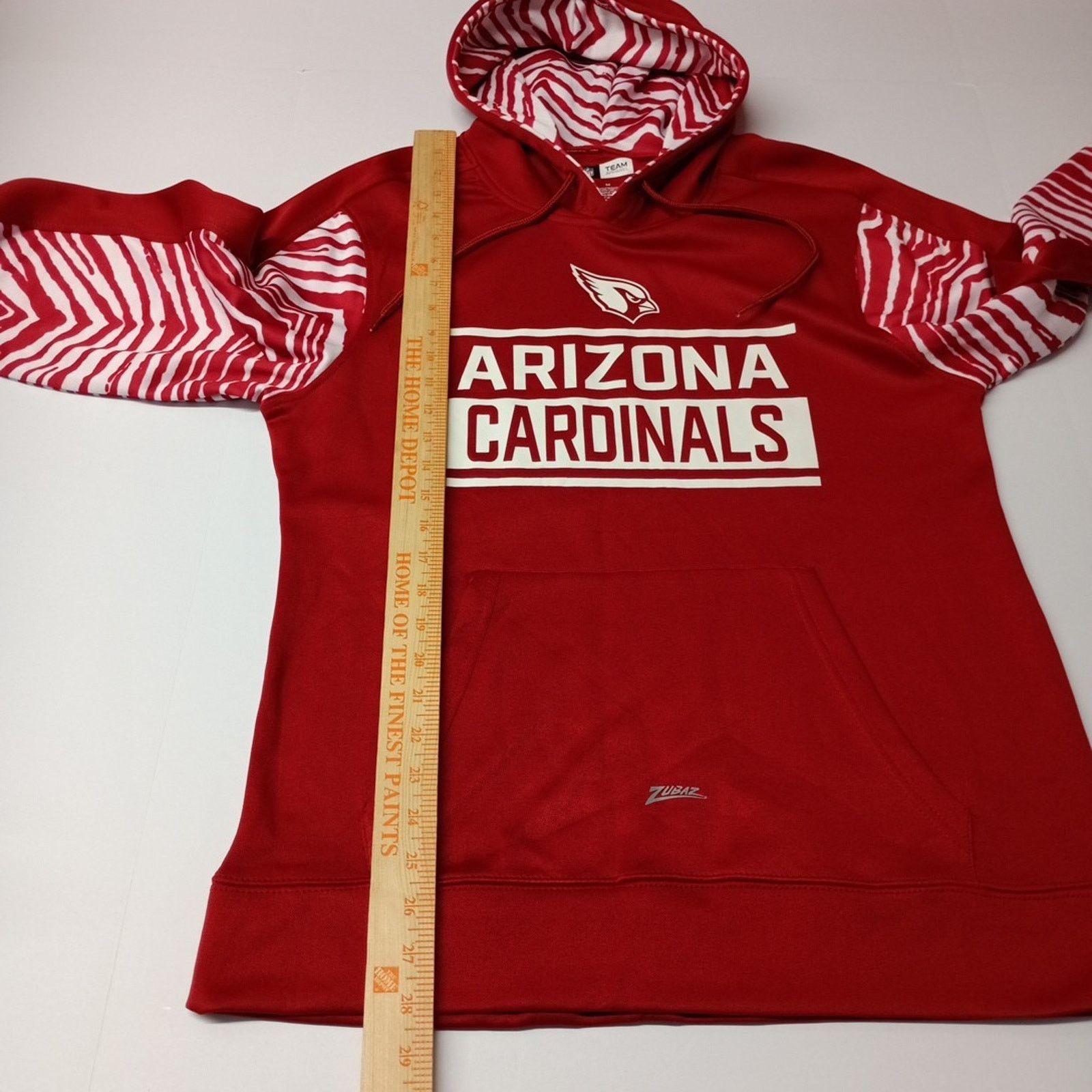 Zubaz Zubaz NFL Mens M Arizona Cardinals Zebra Accents Hoodie NWOT Size US M / EU 48-50 / 2 - 7 Thumbnail