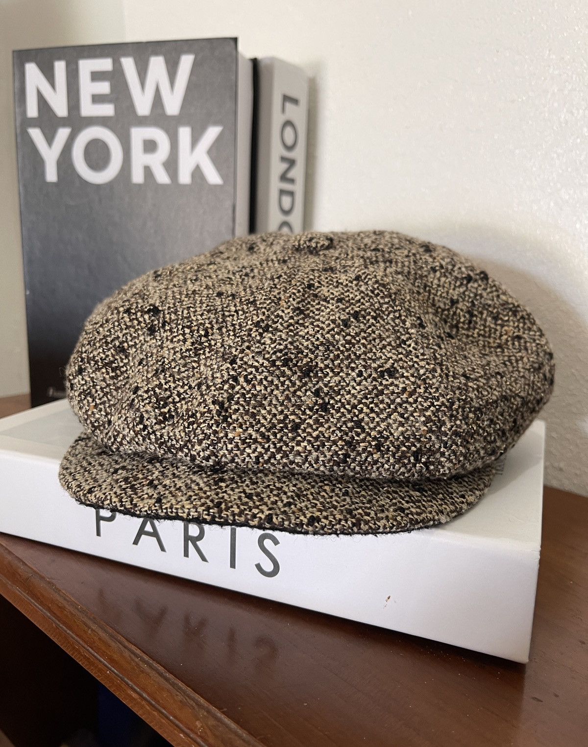 agnes b. Agnes B. Donegal Tweed Newboys Hats (Size 57) Size ONE SIZE - 3 Thumbnail