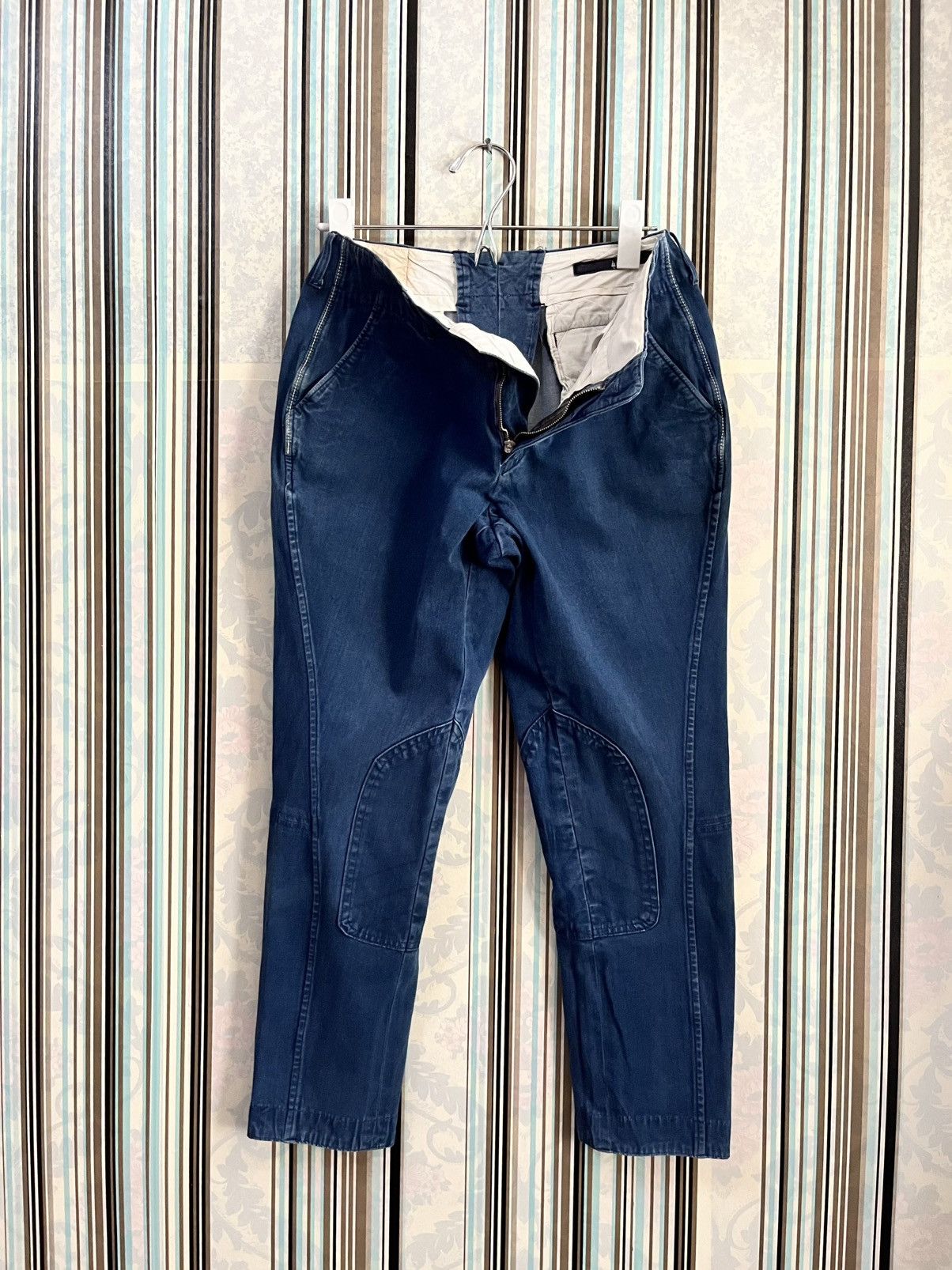 45rpm 1990s crop strected leatherpatch #D4 Size 27" / US 4 / IT 40 - 4 Thumbnail