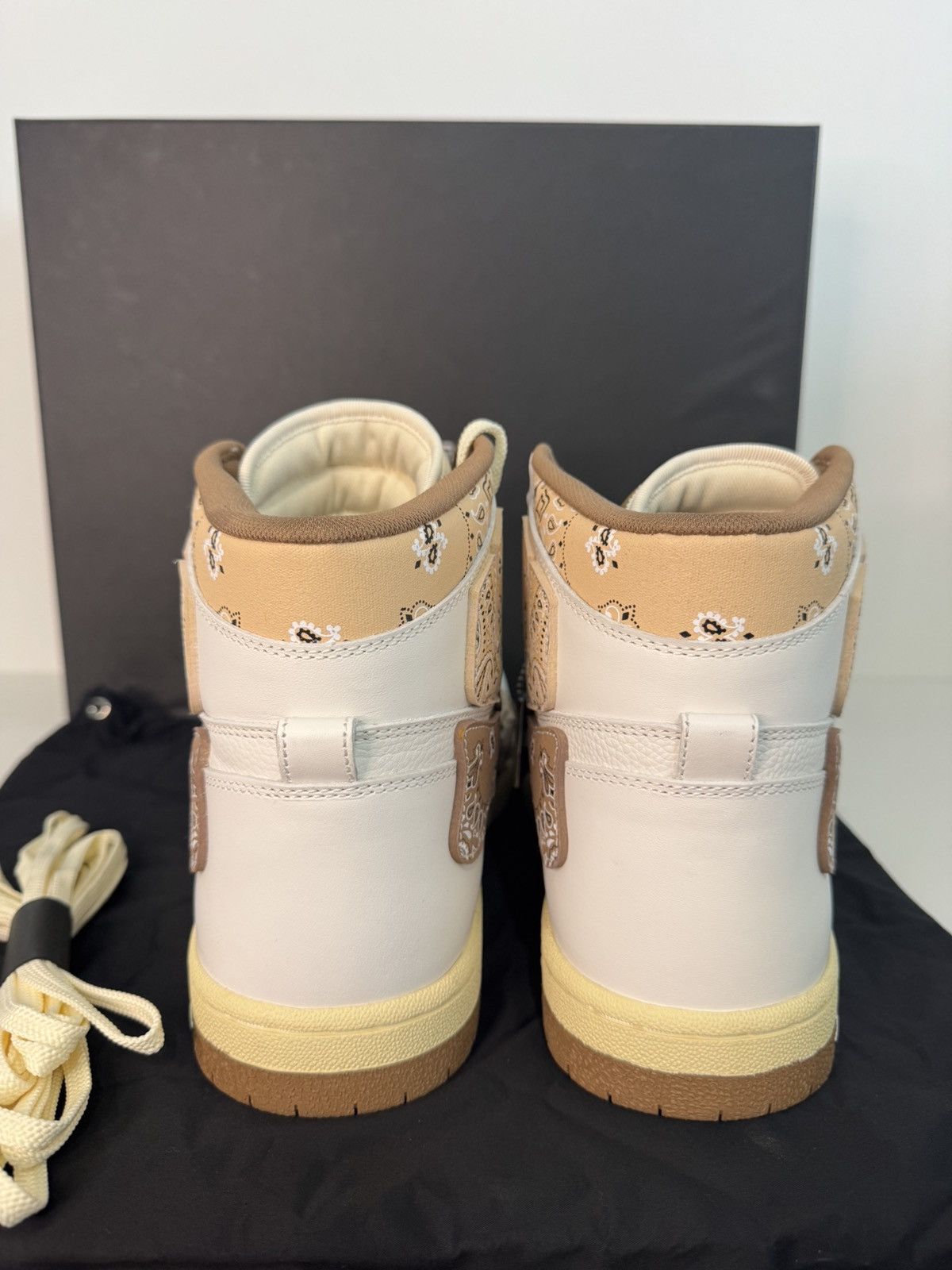 Amiri Amiri Skel Top Hi Bandana Brown Sneakers Sz 14 / 47 New Size US 14 / EU 47 - 5 Thumbnail