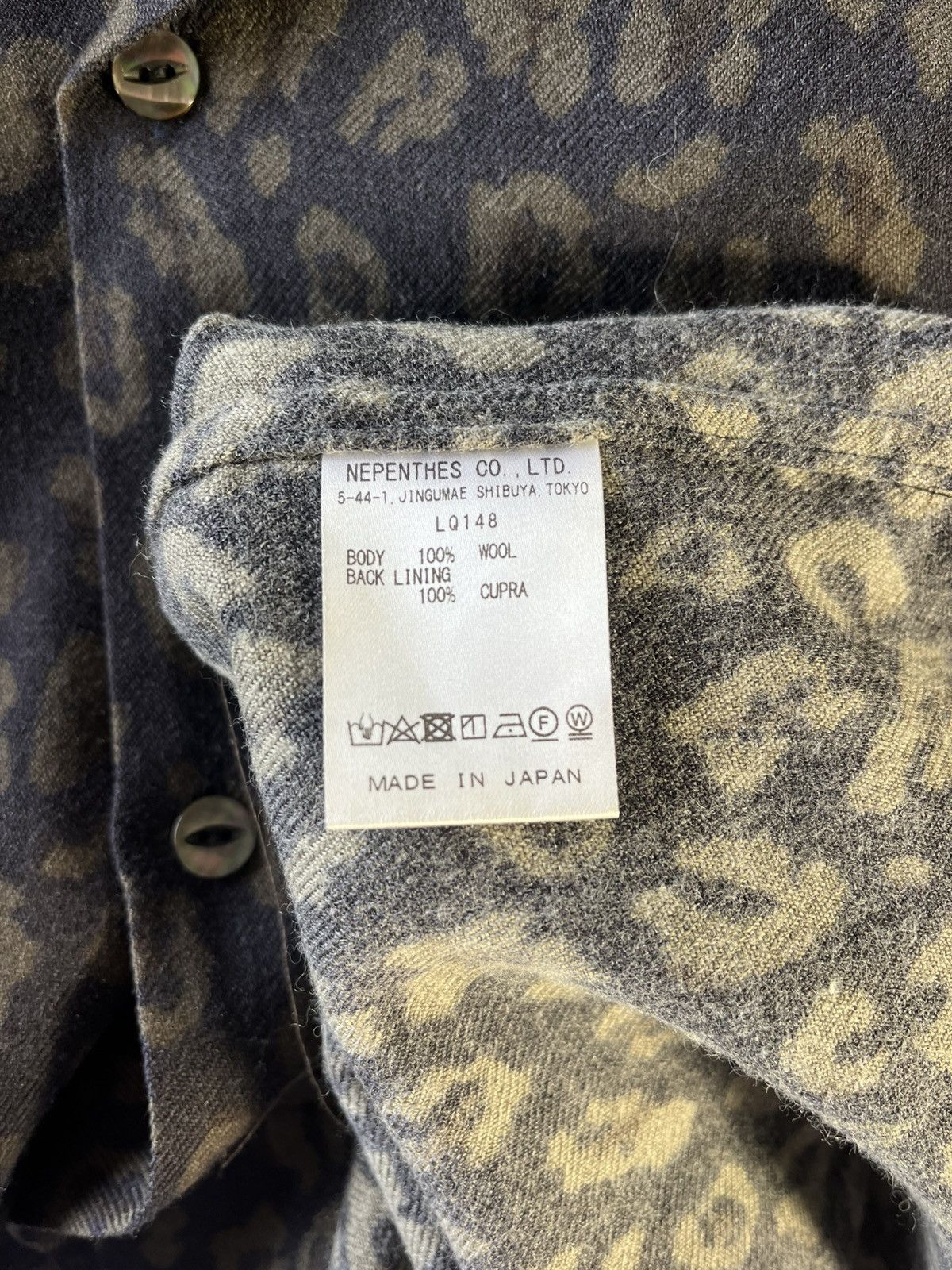 Needles NEEDLES ‘CLASSIC SHIRT’ - WOOL LEOPARD PRINT Size US L / EU 52-54 / 3 - 4 Thumbnail