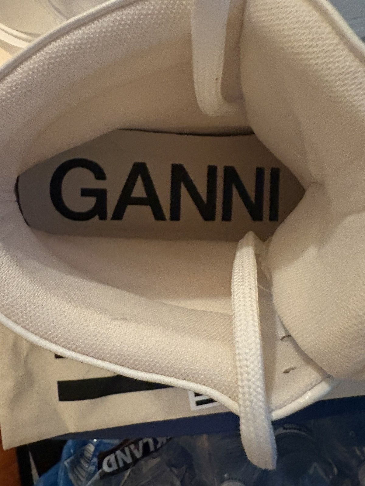 Ganni Ganni White Leather Hight Tops Size US 12 / IT 42 - 7 Thumbnail