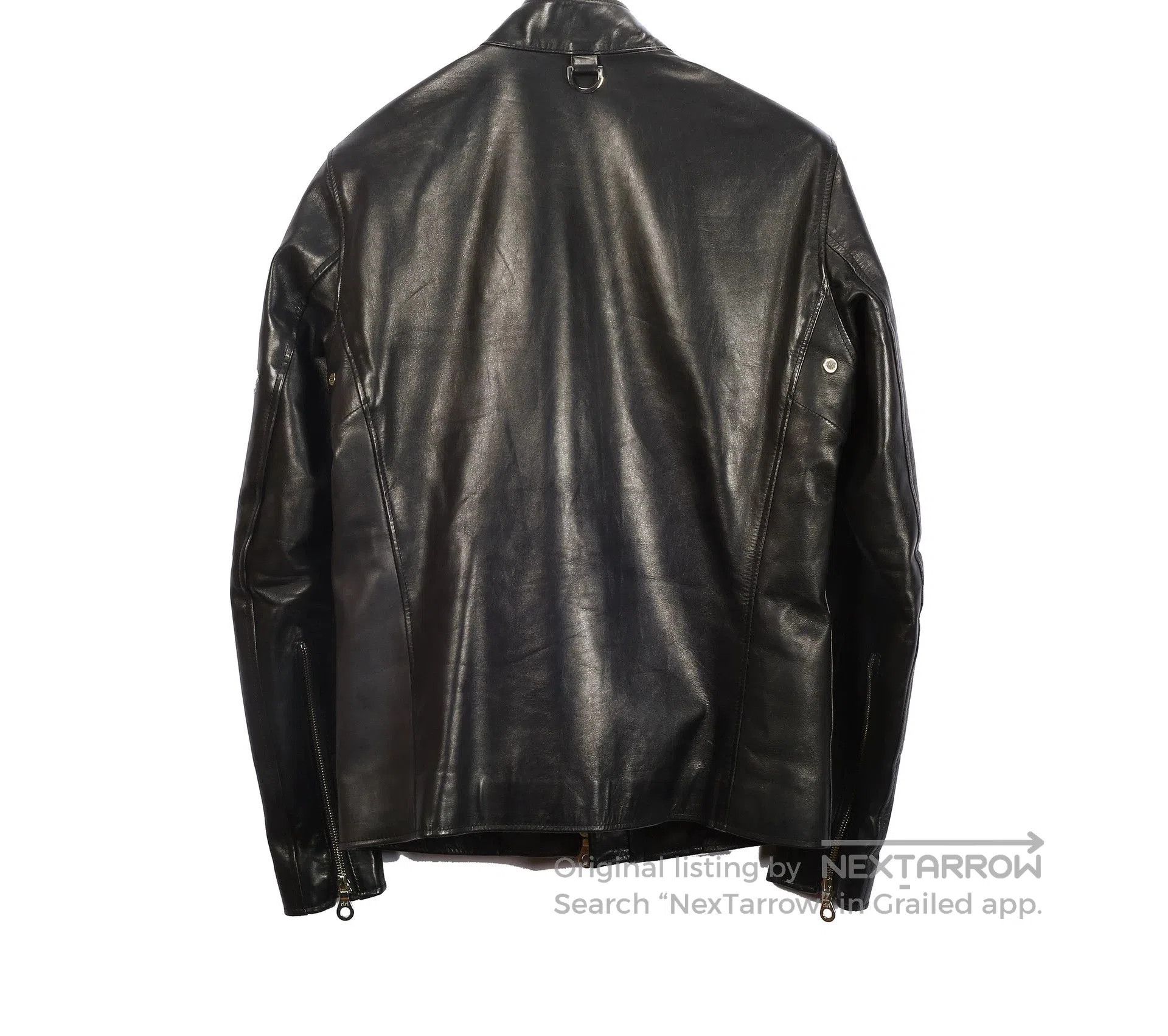 MMW MMJ Embroidered Skull Leather Jacket. Size US M / EU 48-50 / 2 - 2 Thumbnail