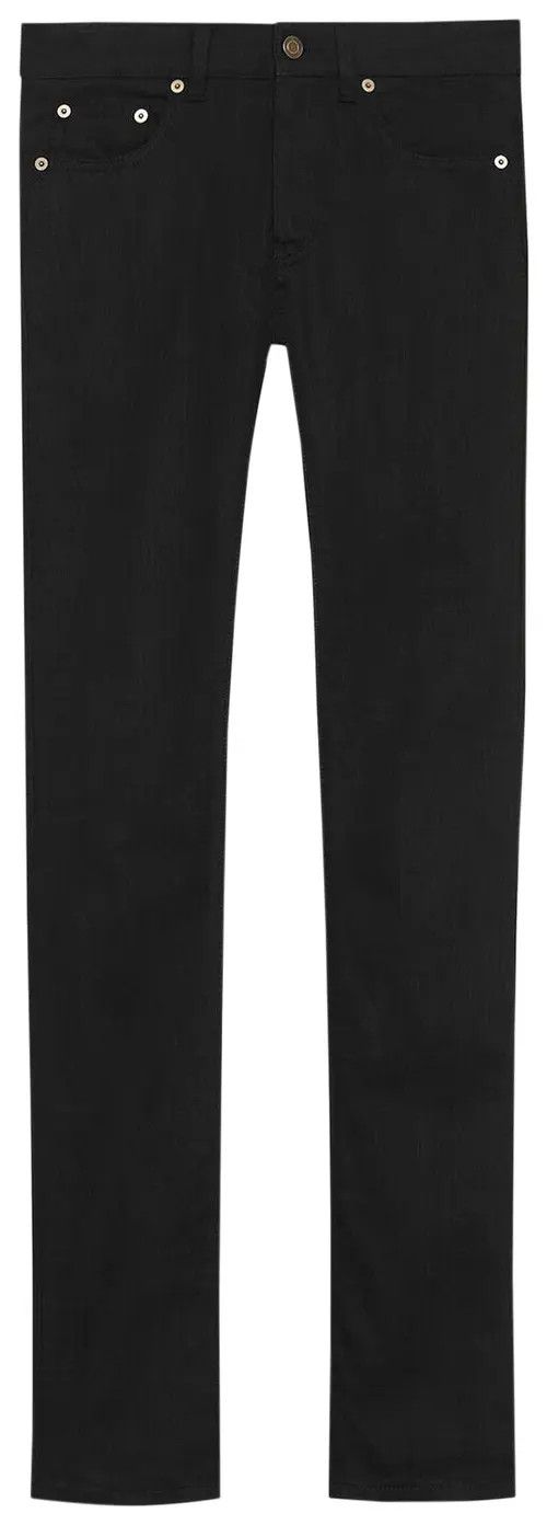 Saint Laurent Paris o1bcso1str1124 Skinny Fit Jeans Stretch Denim in Black Size US 36 / EU 52 - 2 Thumbnail