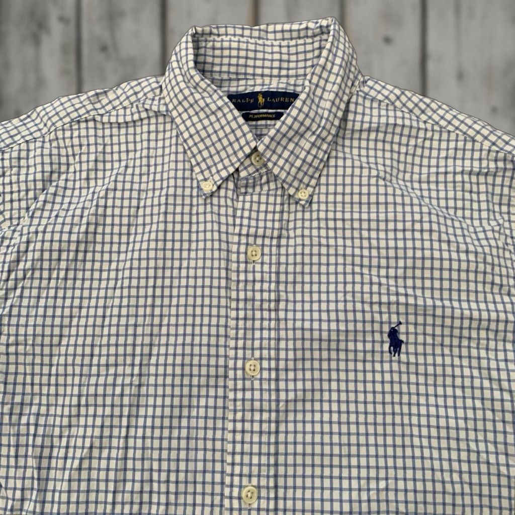 Ralph Lauren Ralph Lauren Performance Shirt Mens Large Classic Blue Plaid Button Down Size US L / EU 52-54 / 3 - 1 Thumbnail