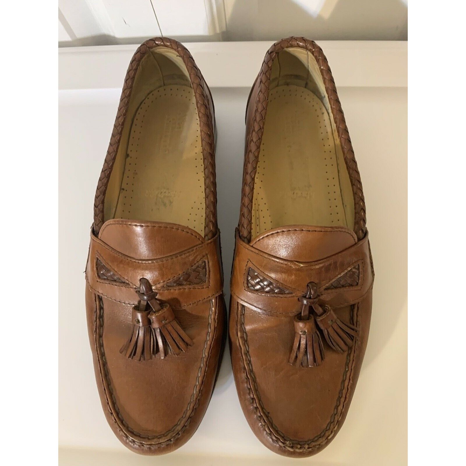 Allen Edmonds Allen Edmonds Men’s Sz 9D Maxfield Brown Leather Tassel Loaf Size US 9 / EU 42 - 2 Thumbnail