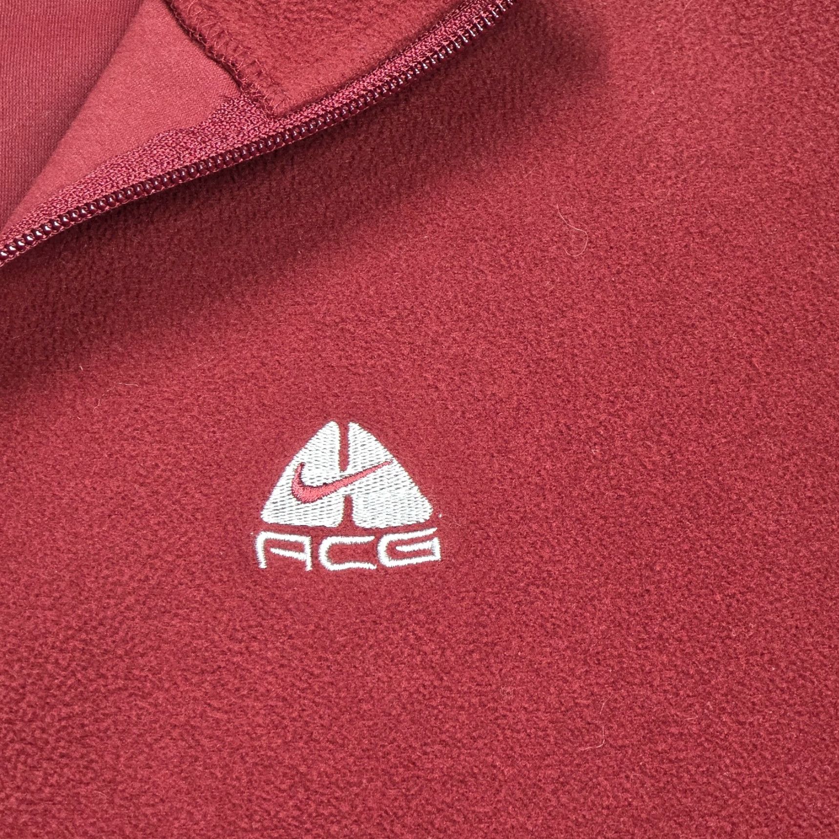 Nike ACG Nike ACG Pullover 1/4 Zip Mens L Maroon Black Gorpcore Pullover Sweatshirt Size US L / EU 52-54 / 3 - 7 Thumbnail