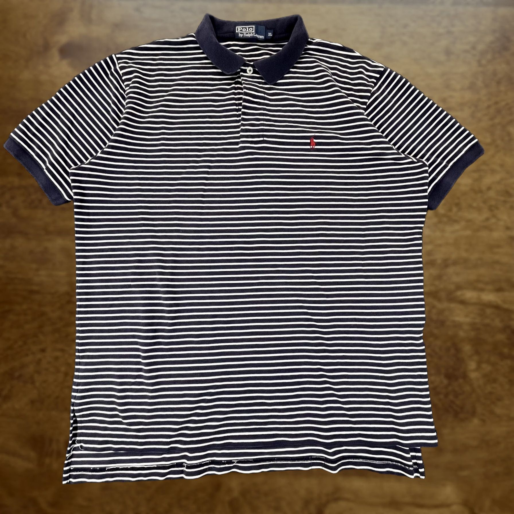 Polo Ralph Lauren Polo Ralph Lauren Polo Shirt Mens XL Striped Short Sleeve Classic Cotton Top Size US XL / EU 56 / 4 - 1 Thumbnail