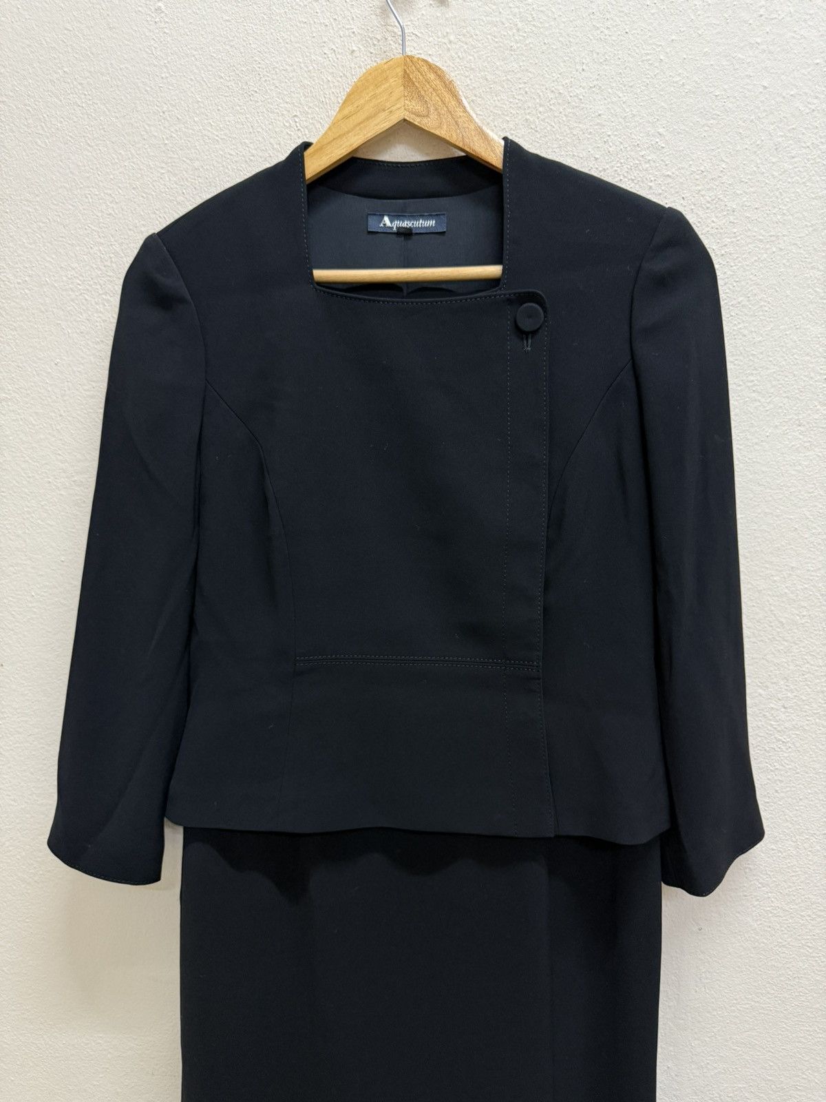 Aquascutum Aquascutum Black Formal Dress Open Front Size S / US 4 / IT 40 - 19 Thumbnail