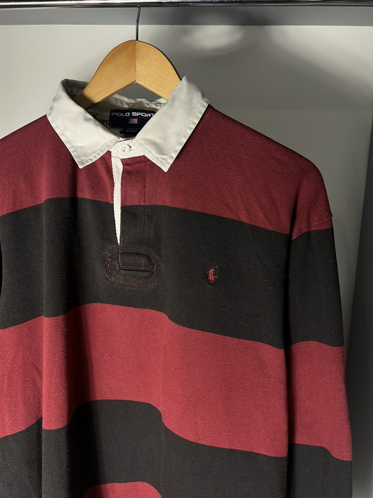 Polo Ralph Lauren VINTAGE POLO SPORT RALPH LAUREN RETRO RUGBY DESIGNER Y2K 90s Size US L / EU 52-54 / 3 - 8 Thumbnail