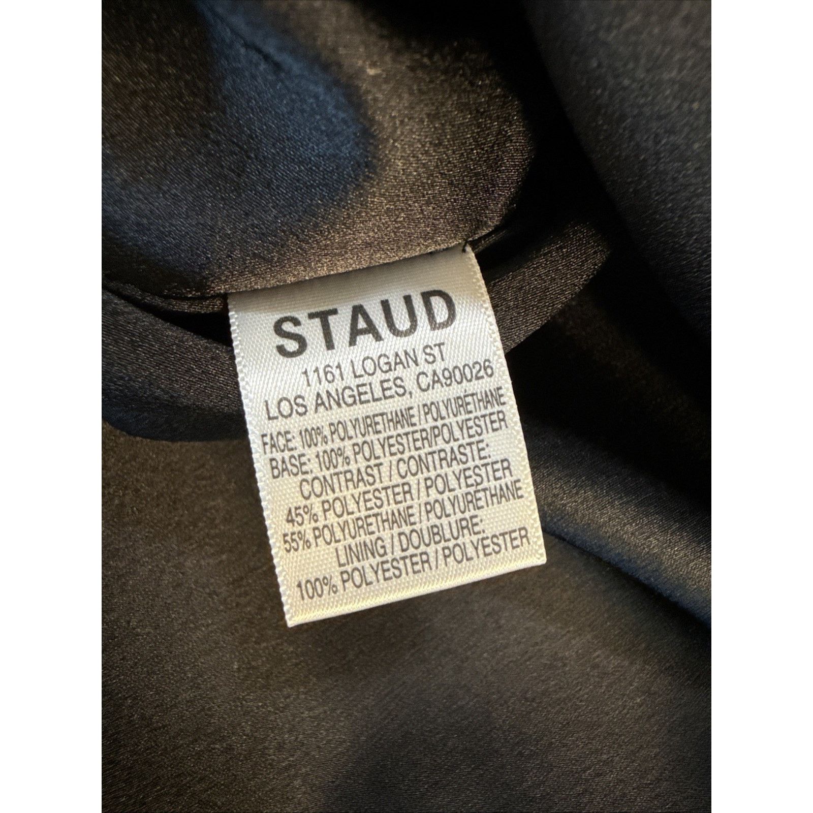 Staud STAUD Paper faux leather mini skirt two tone black patent Size 28" / US 6 / IT 42 - 7 Thumbnail