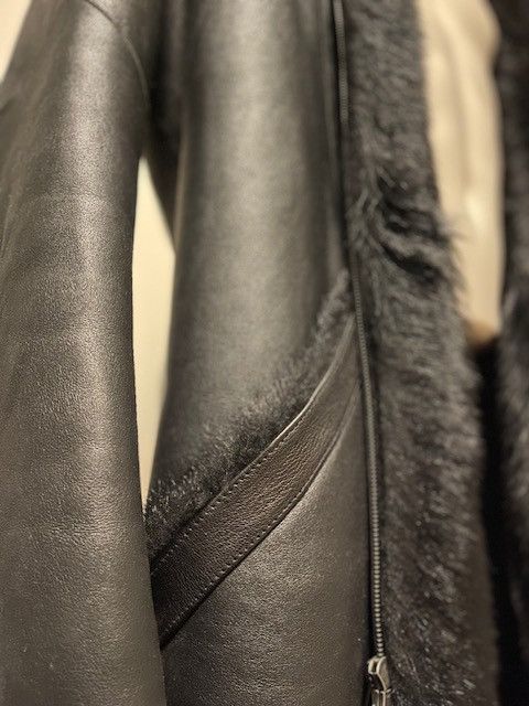 Inaisce Inaisce Leather Long Coat 100% Lambskin Long-Hair Shearling Size US XL / EU 56 / 4 - 9 Thumbnail