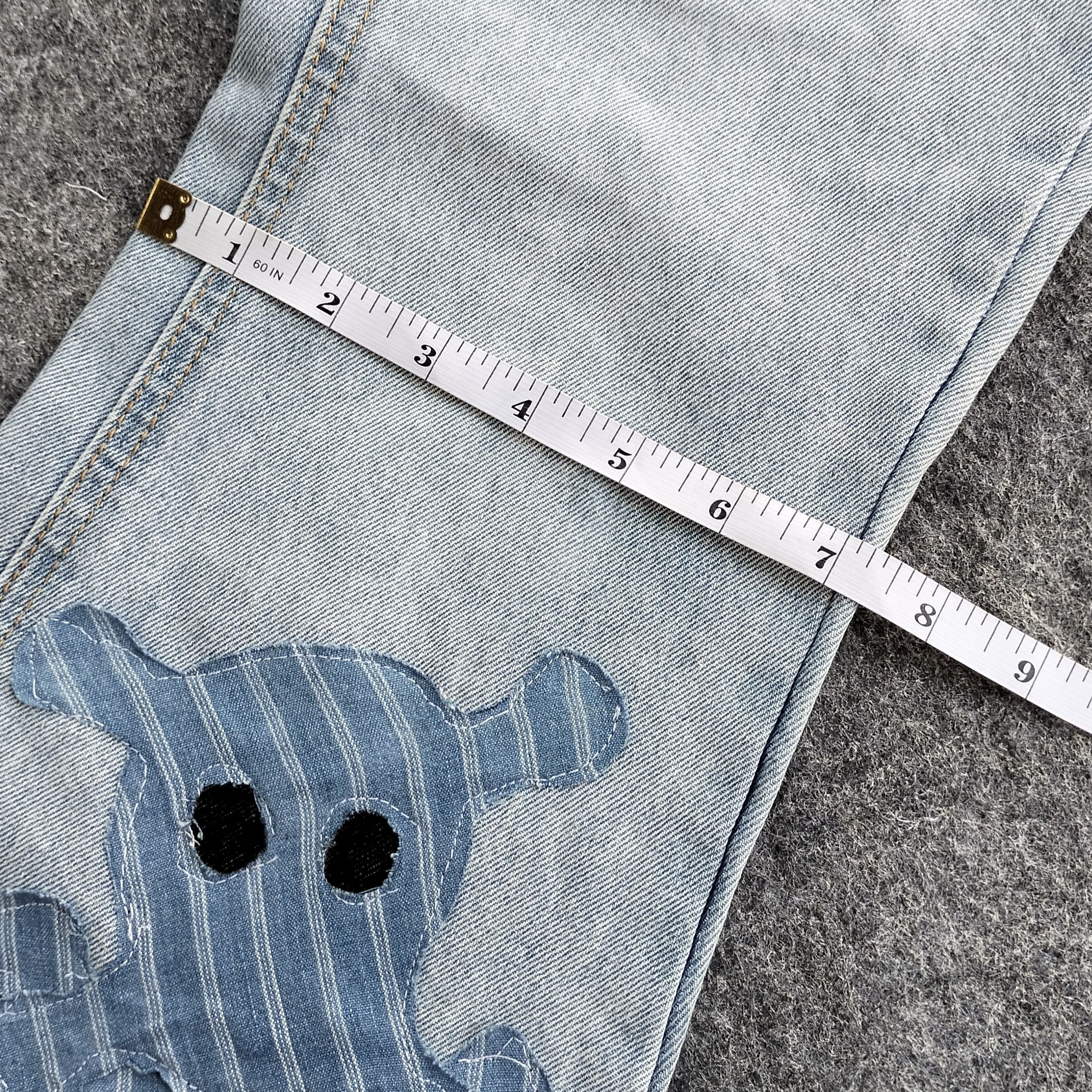 If Six Was Nine Y2k 6 skull patch work flare jeans Size 25" / US 0 / IT 36 - 12 Thumbnail