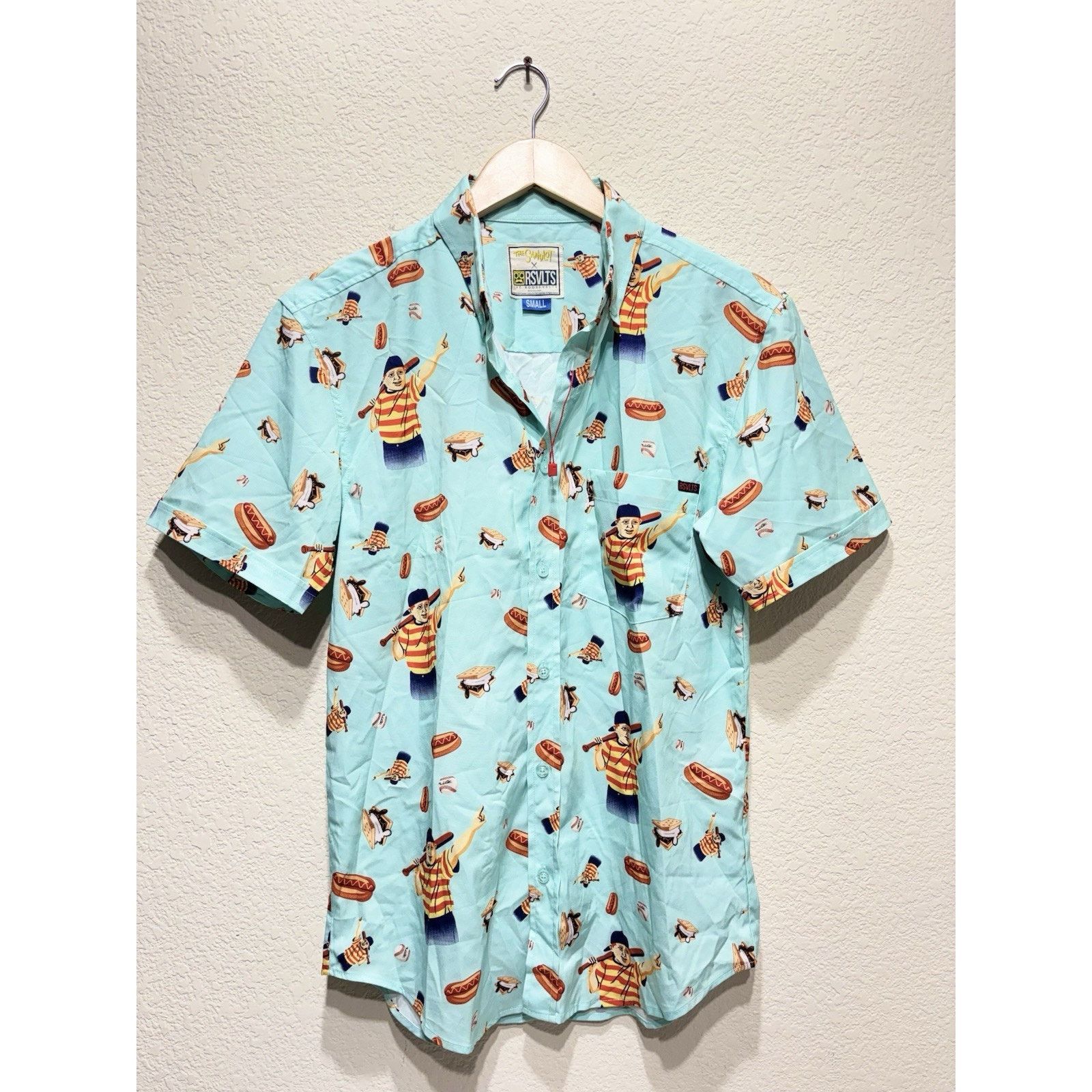 Other RSVLTS The Sandlot Shirt Mens Small Short Sleeve Button Up Size US S / EU 44-46 / 1 - 1 Thumbnail