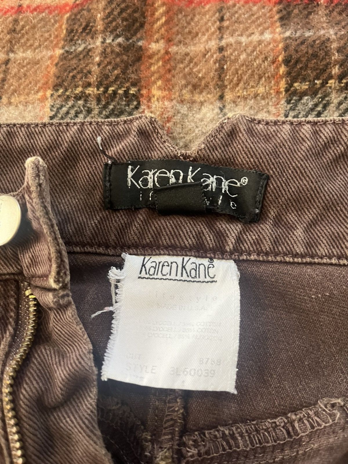 Other Vintage 90’s cute high wasted Karen Kane Brown Skinny jean 4 Size US 26 / EU 42 - 6 Thumbnail