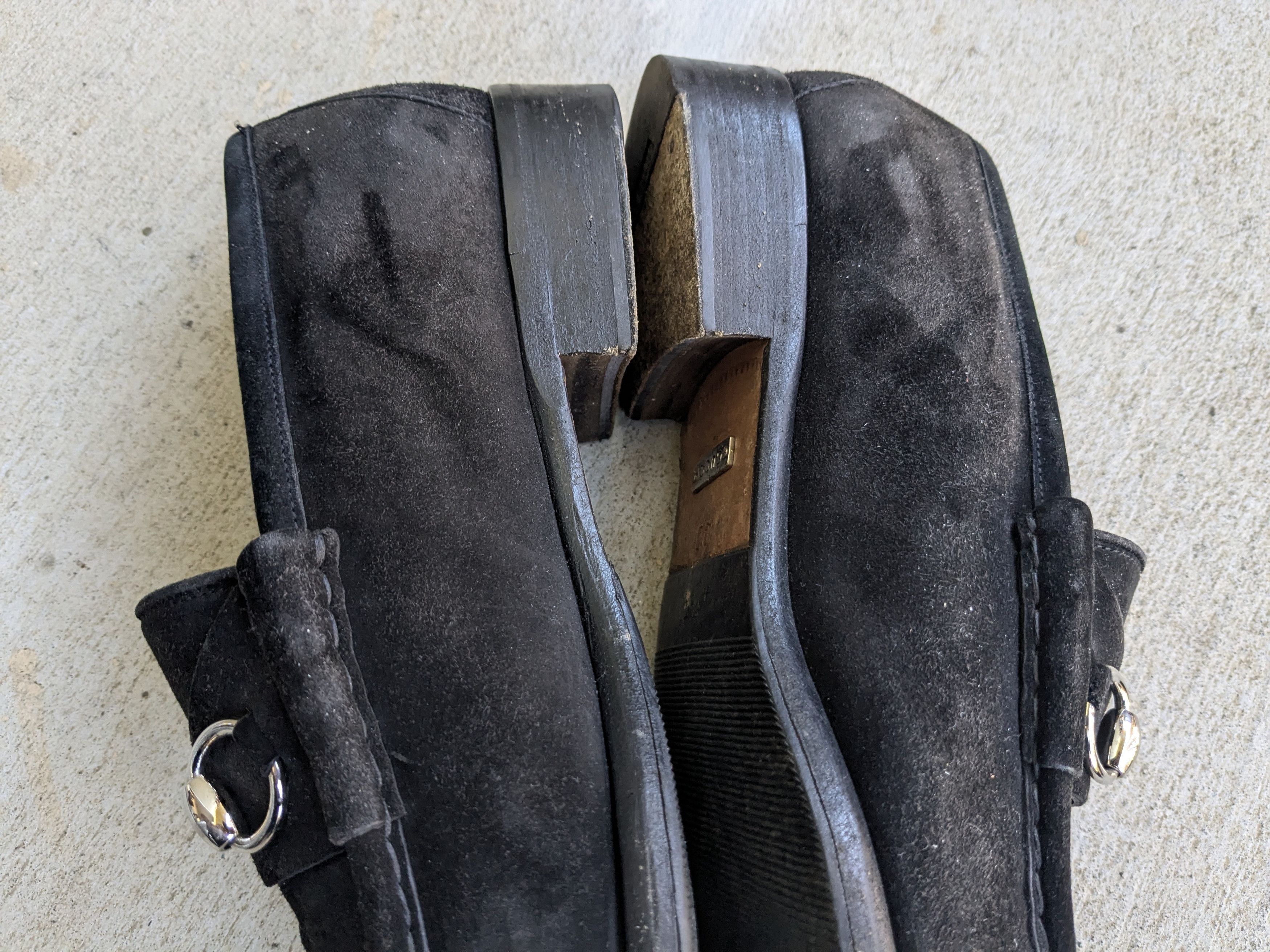 Gucci Gucci Horsebit Loafers Black Suede 10 D Italy Slip On Size US 10 / EU 43 - 7 Thumbnail