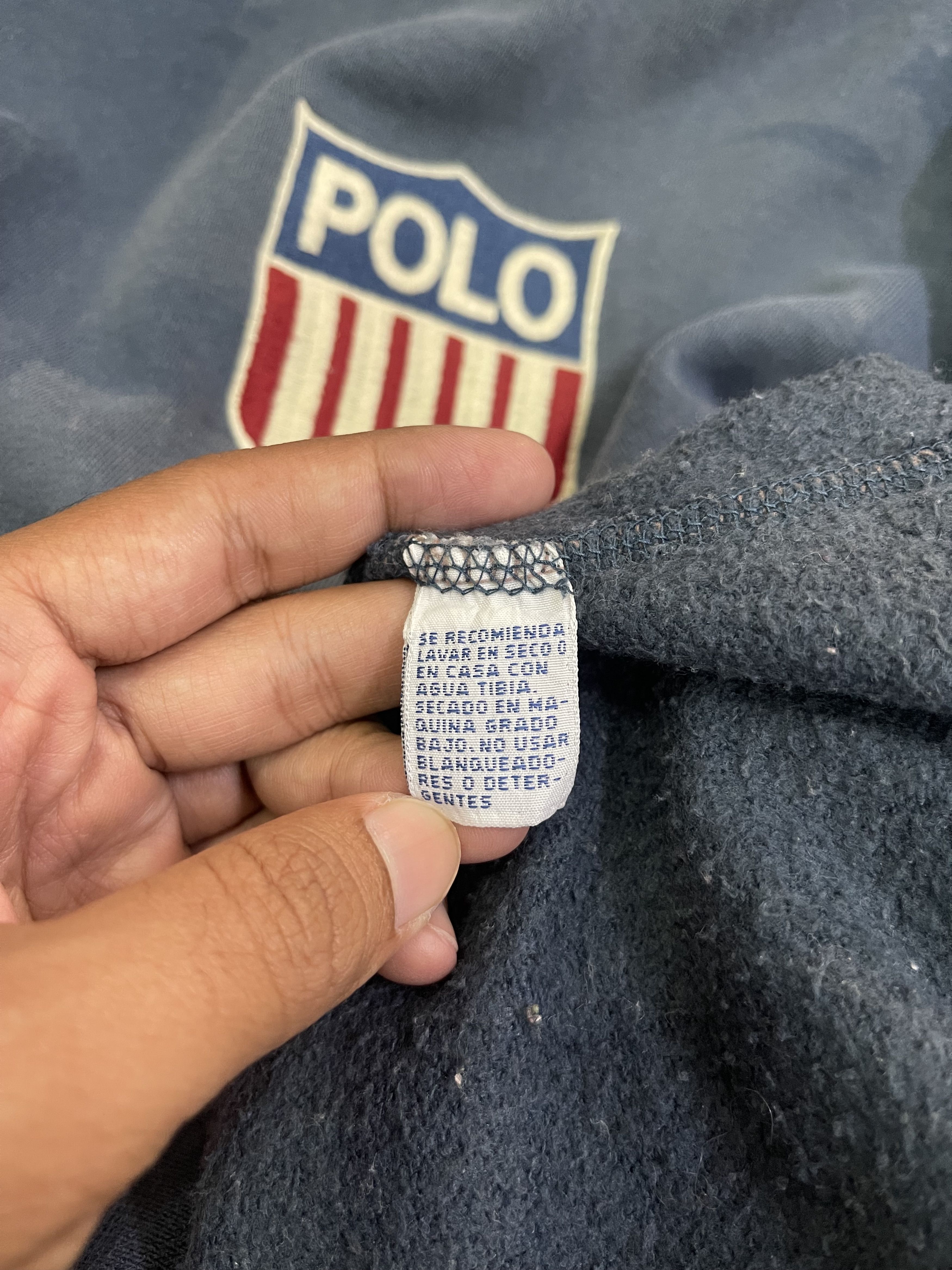 Polo Ralph Lauren × RRL Ralph Lauren × Vintage Vintage Polo K Swiss Hoodie Faded of the day Travis Scott Size US L / EU 52-54 / 3 - 7 Thumbnail