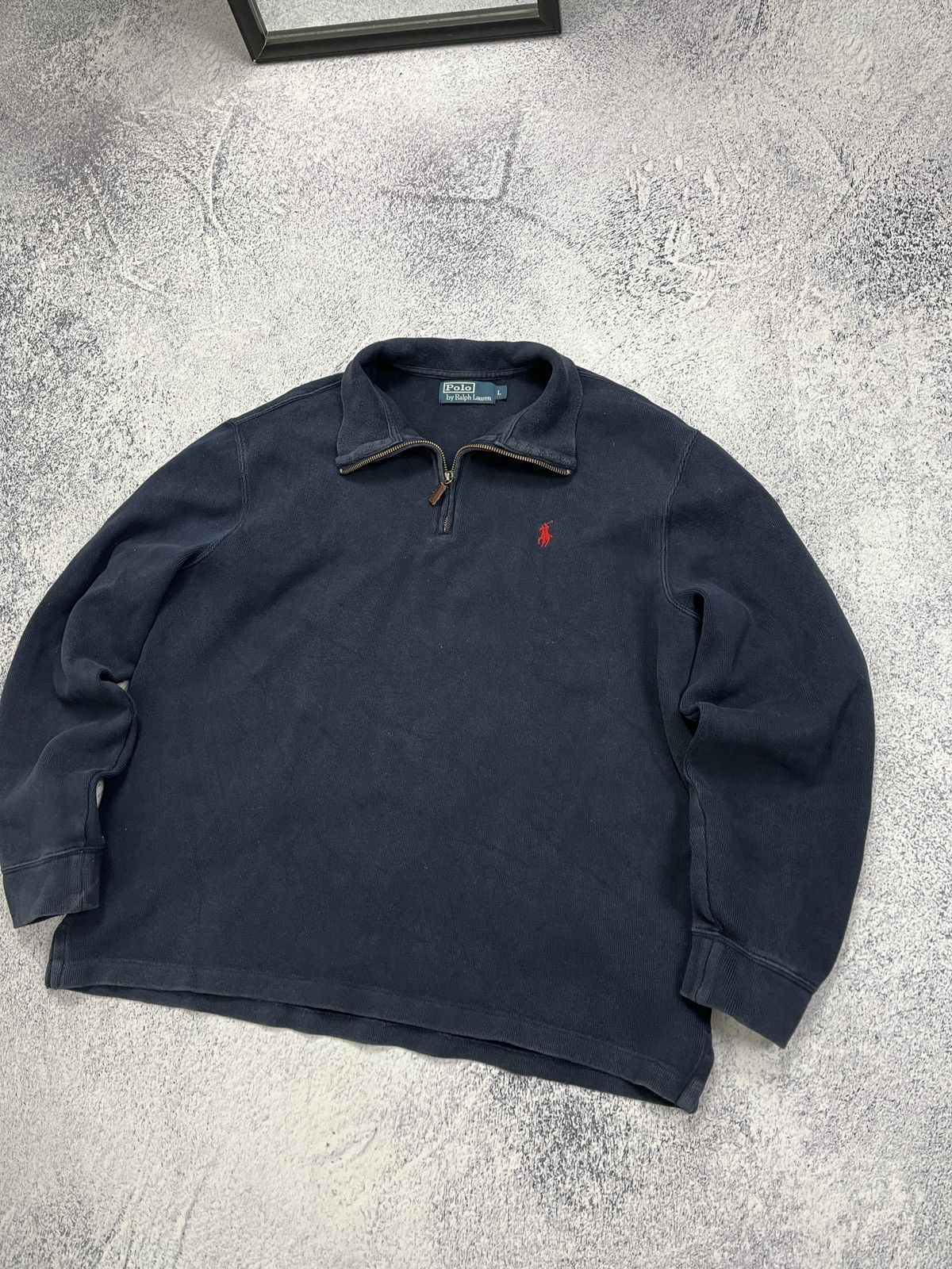 Polo Ralph Lauren × Vintage Vintage 90’s Polo Ralph Lauren Sweater Quarter Zip Old Money Size US L / EU 52-54 / 3 - 3 Thumbnail
