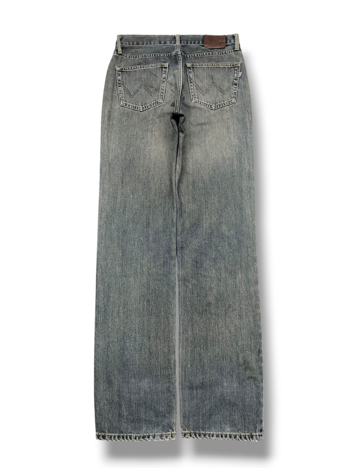 Edwin Vintage Exwin 403 Japan - Faded Mud Wash, Distressed Jeans Size US 31 - 3 Thumbnail