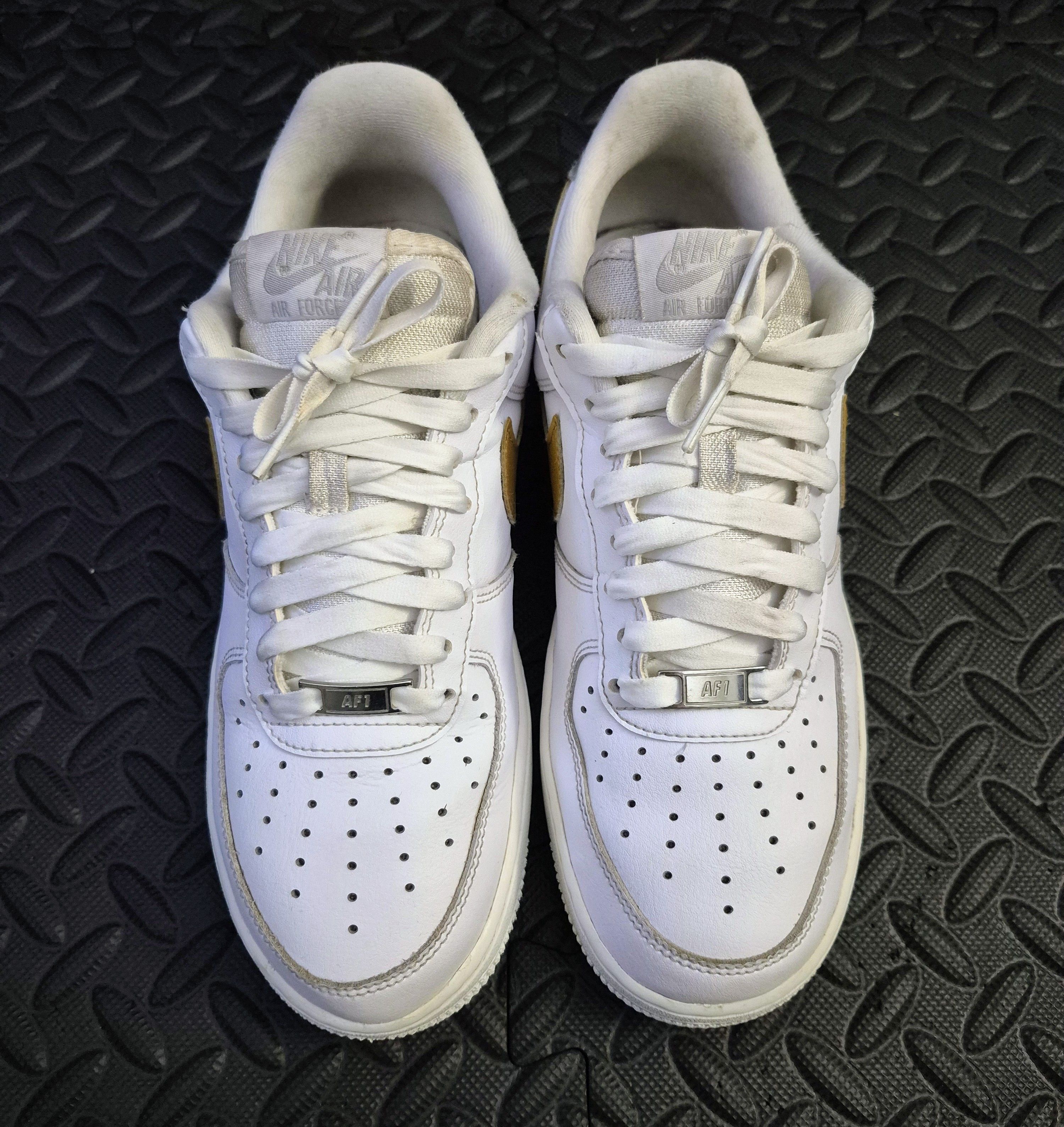 Nike Size 9W - Nike Air Force 1 Low '07 White Gold (DD8959-106) Size US 9 / IT 39 - 4 Thumbnail