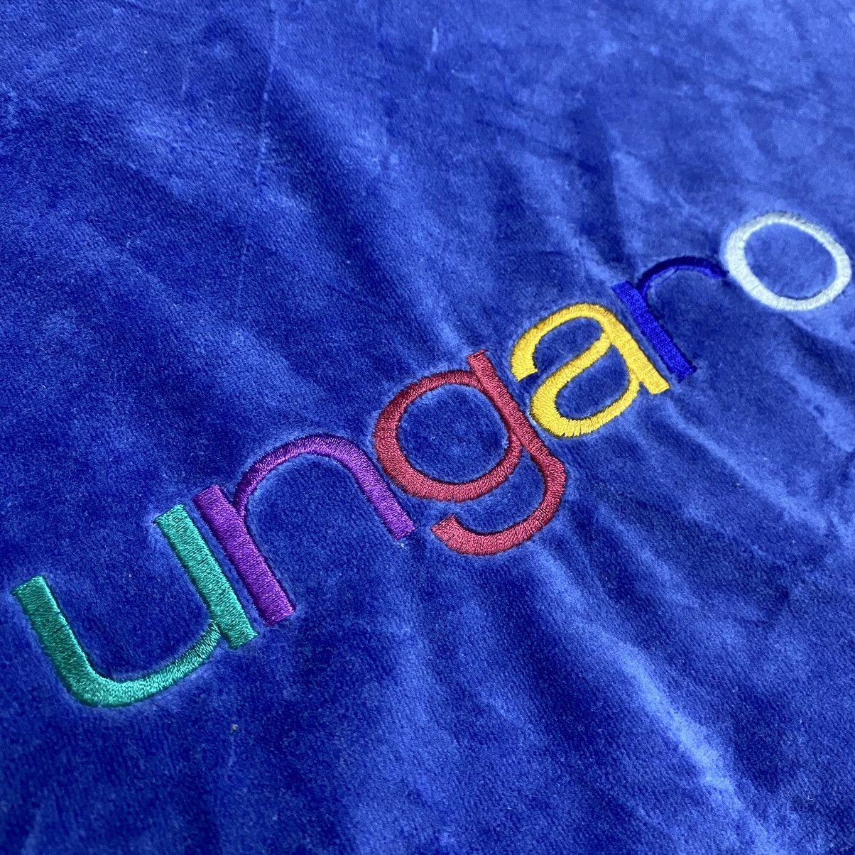 Emanuel Ungaro × Vintage RARe 90s Emanuel Unggaro Paris velvet spellout Size US L / EU 52-54 / 3 - 8 Thumbnail
