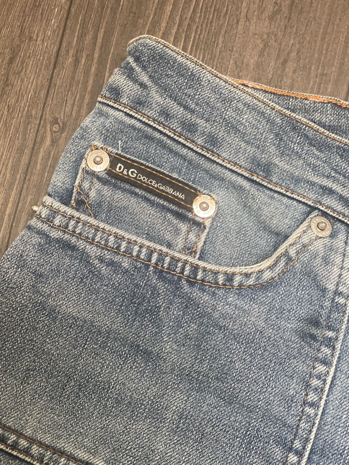 Dolce & Gabbana LAST DROP! Vintage Y2K D&G blue jeans Size 30" / US 8 / IT 44 - 4 Thumbnail