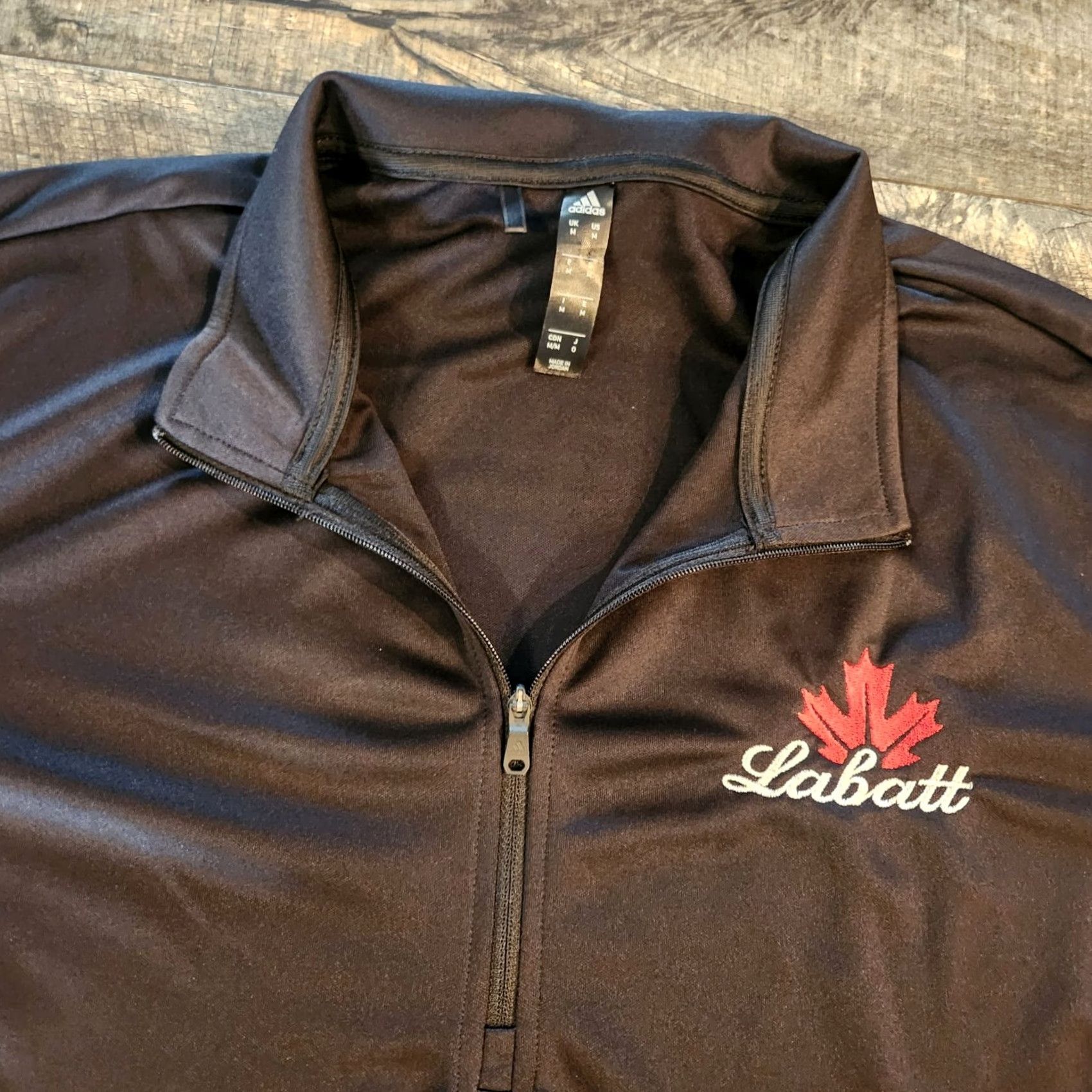 Adidas Labatt Blue Adidas 1/4 Zip Pullover Mens Medium Black Canada Embroidered New Jacket Pullover 1/4 Zip Mens Black Canada Adidas Labatt Blue Mens M New Size US M / EU 48-50 / 2 - 2 Thumbnail