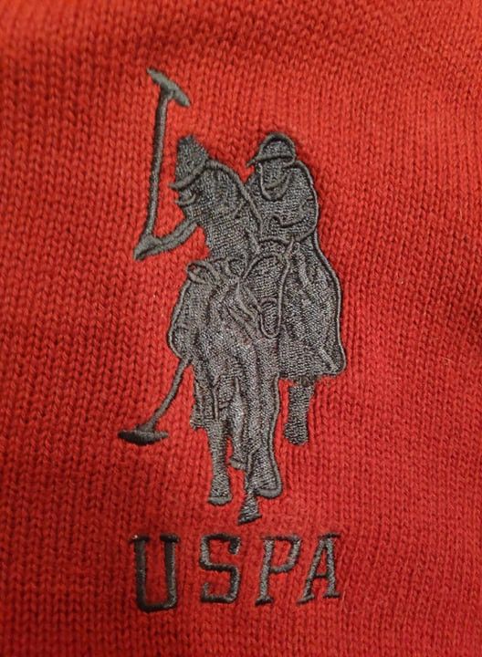 U.S. Polo Assn. × Vintage U.S. Polo Assn. Red Burgundy Sweater Size US L / EU 52-54 / 3 - 2 Thumbnail