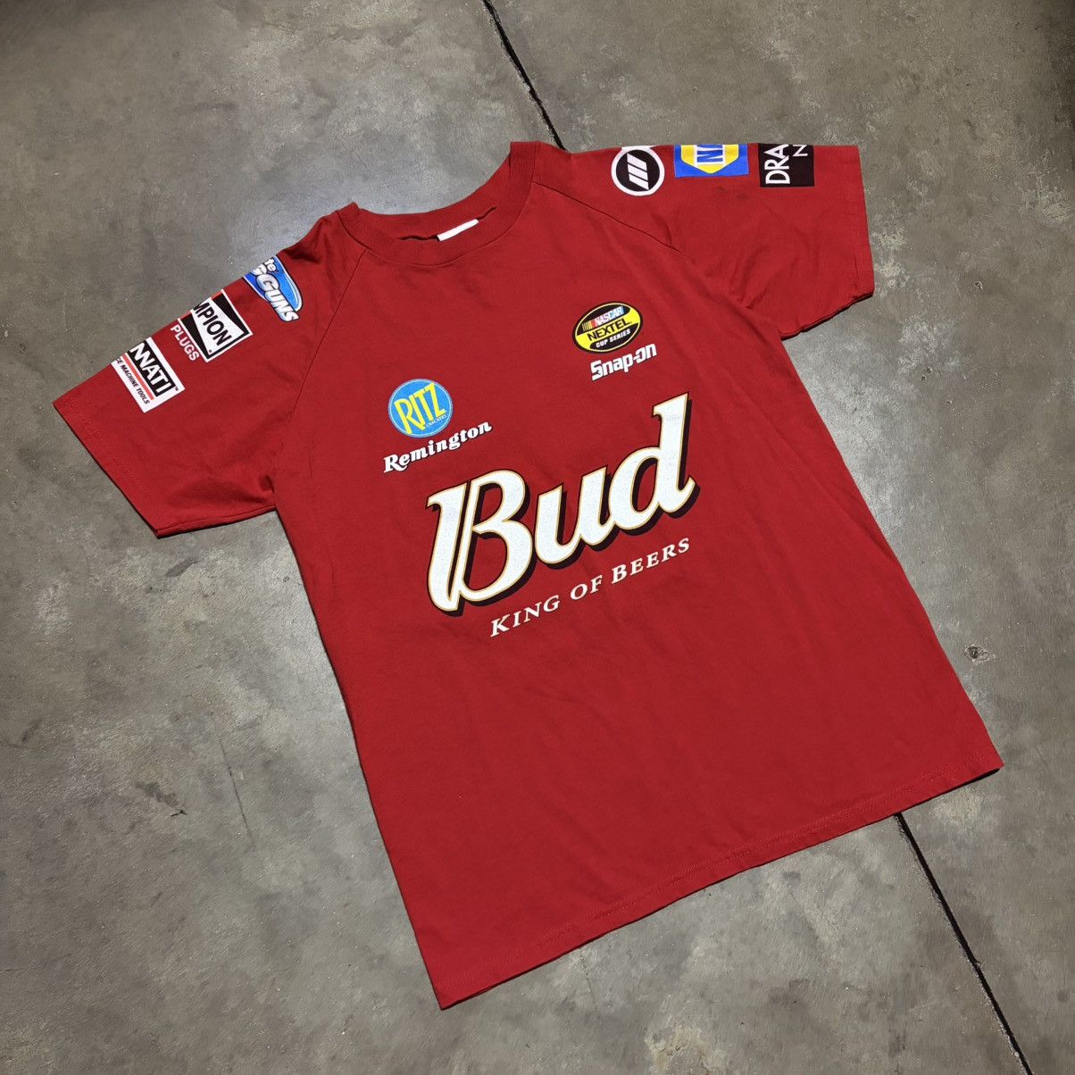 NASCAR Vintage Dale Earnhardt NASCAR T Shirt Bud Racing Graphic Y2K Size US L / EU 52-54 / 3 - 2 Thumbnail